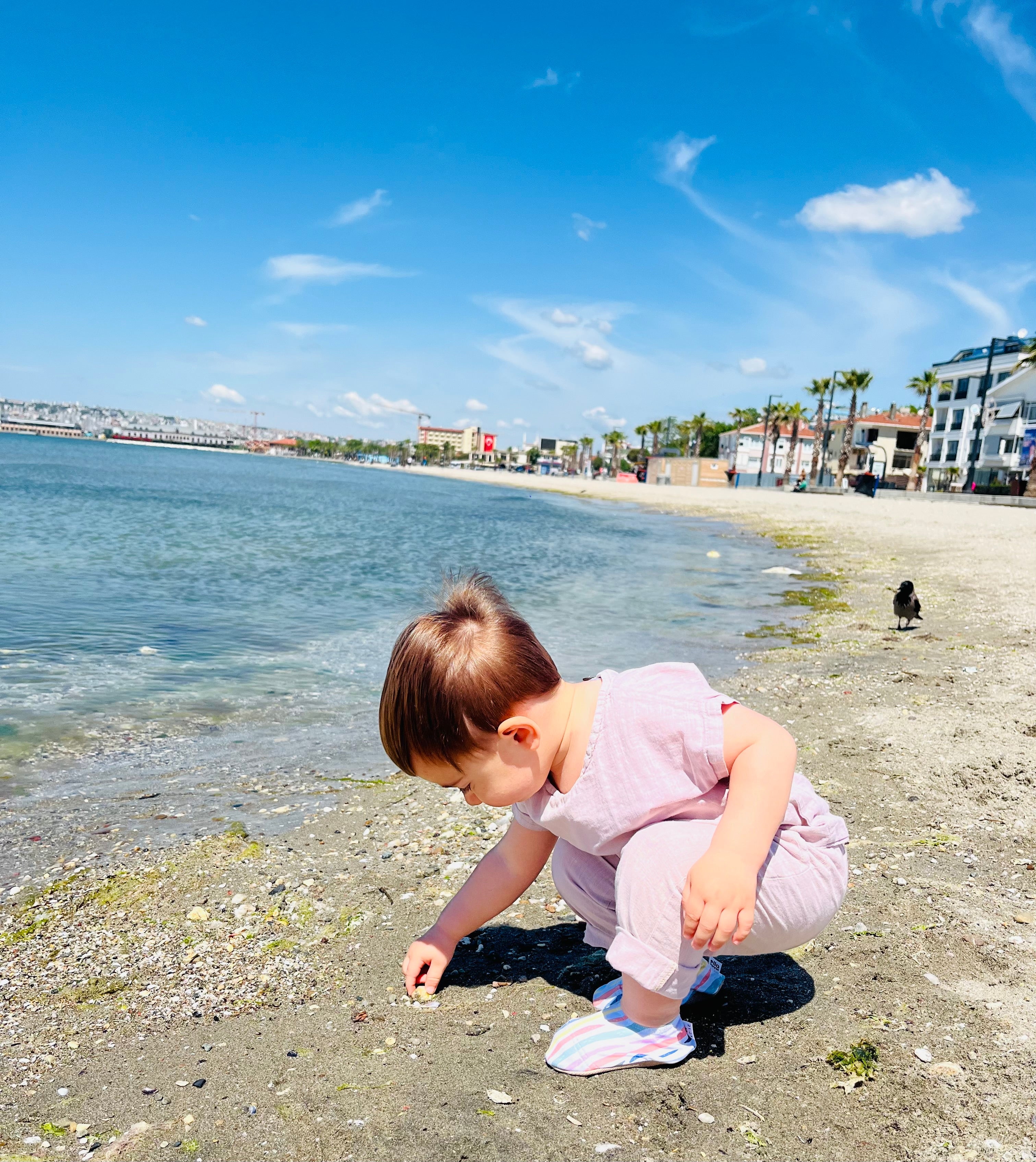 Non-slip Sole, Unisex Baby, Children's Sea Shoes, Pool Booties, Lines