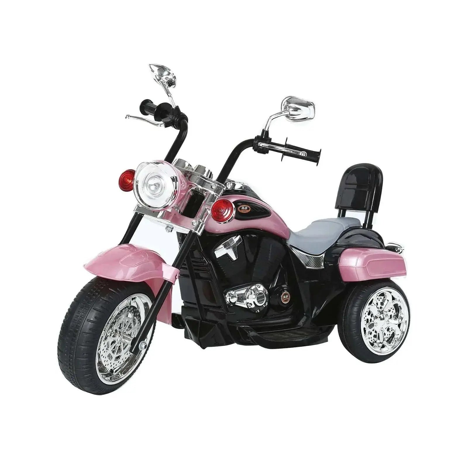 6V Ride On Trike – Pink Black Chopper Style Toddler Bike