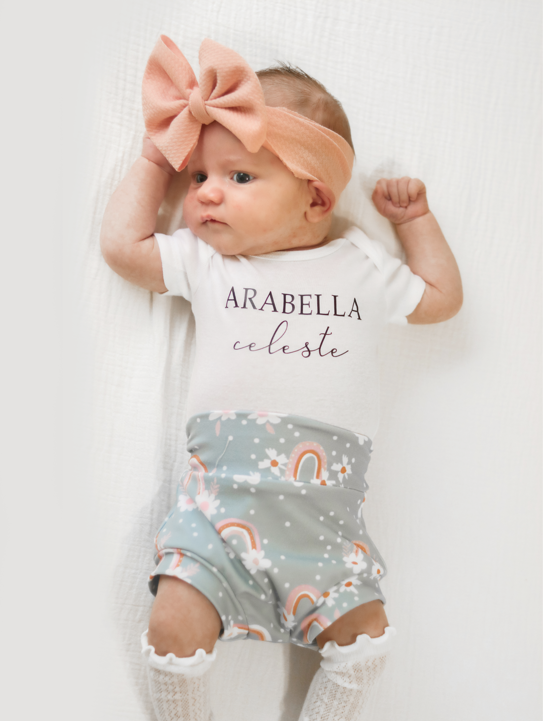 Blue Rainbow Personalized Bummies Set