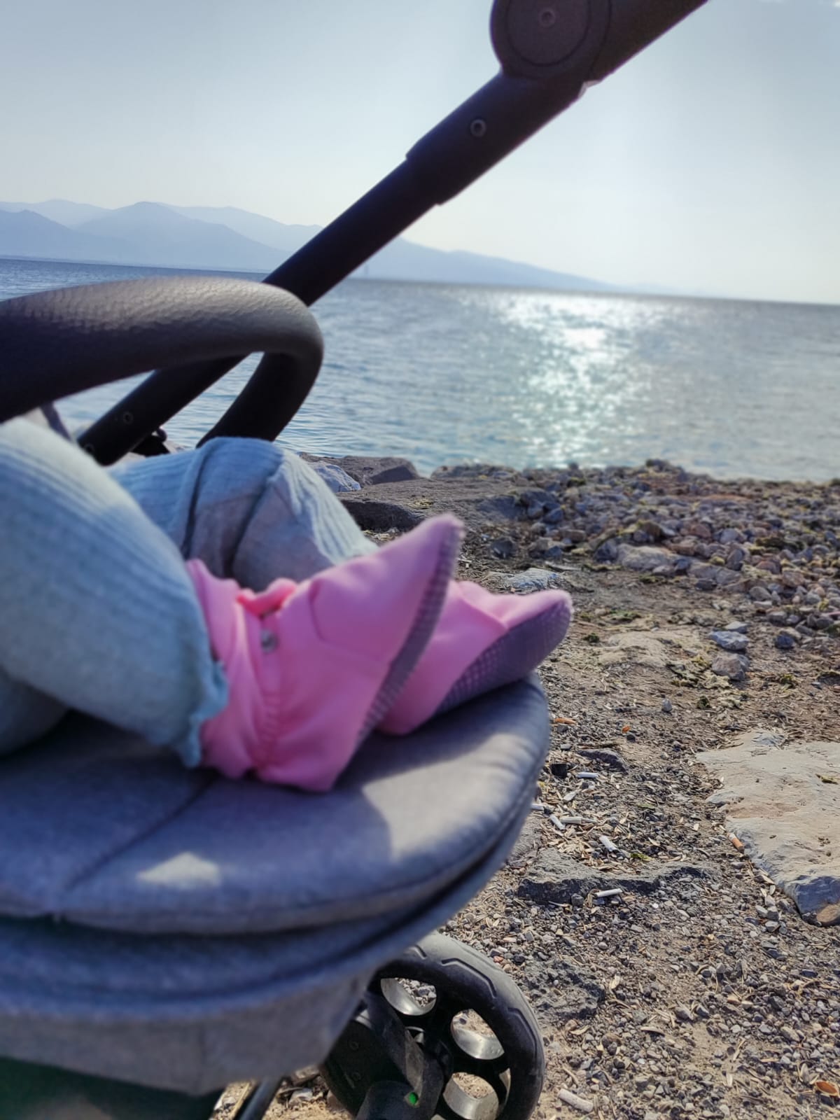 Organic Cotton Baby Booties, Non-slip Sole, Cotton Newborn Booties Home Nursery Shoes, Pink