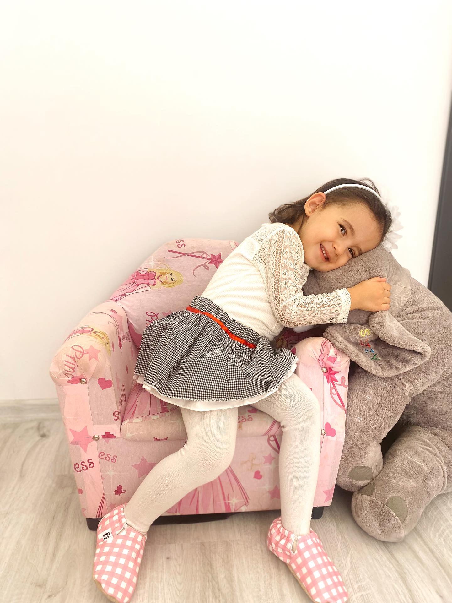 Moccasins, Slippers, Pink Striped