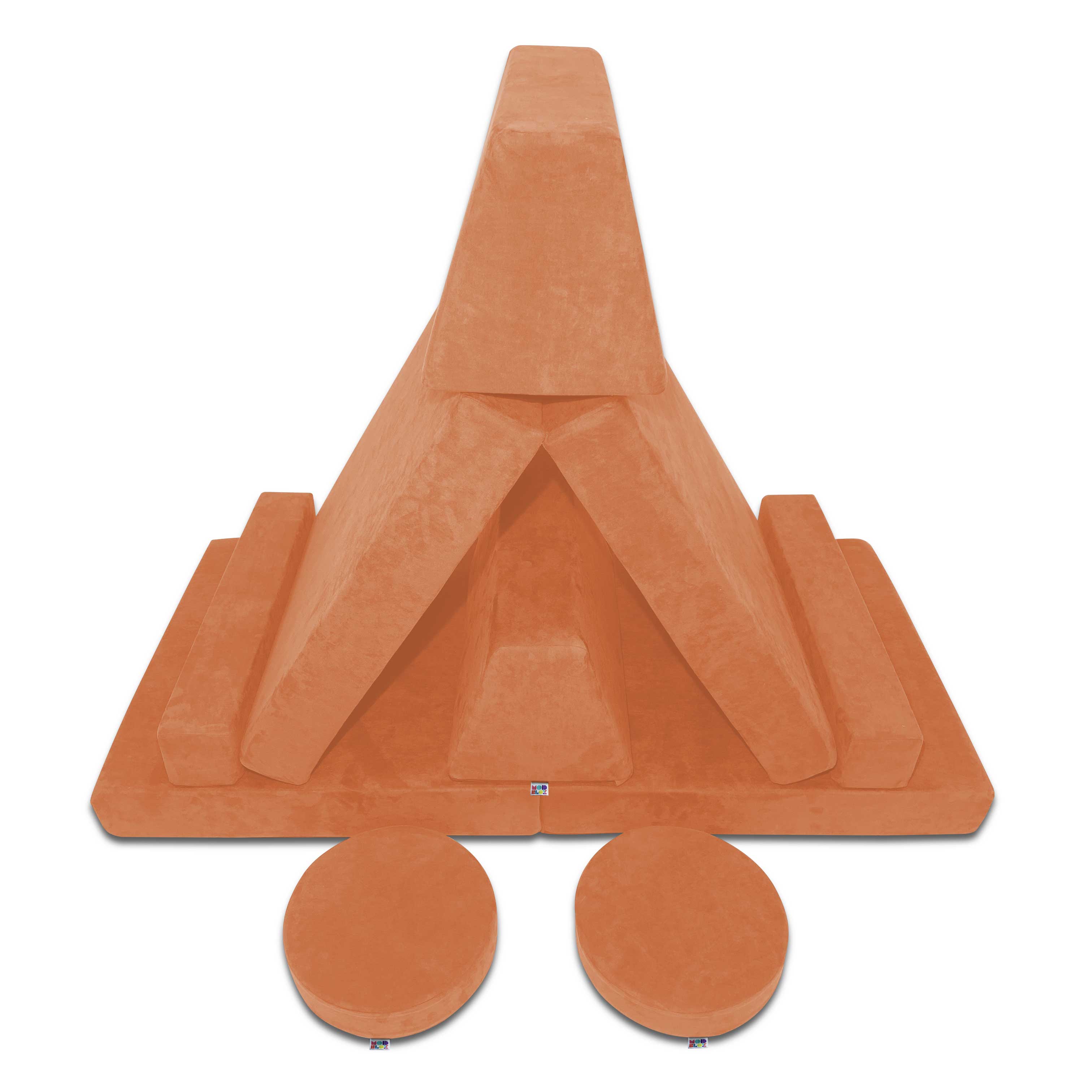 10 Piece Large Soft Furniture Playset Modular Microsuede Foam Play Couch For Creative Kids