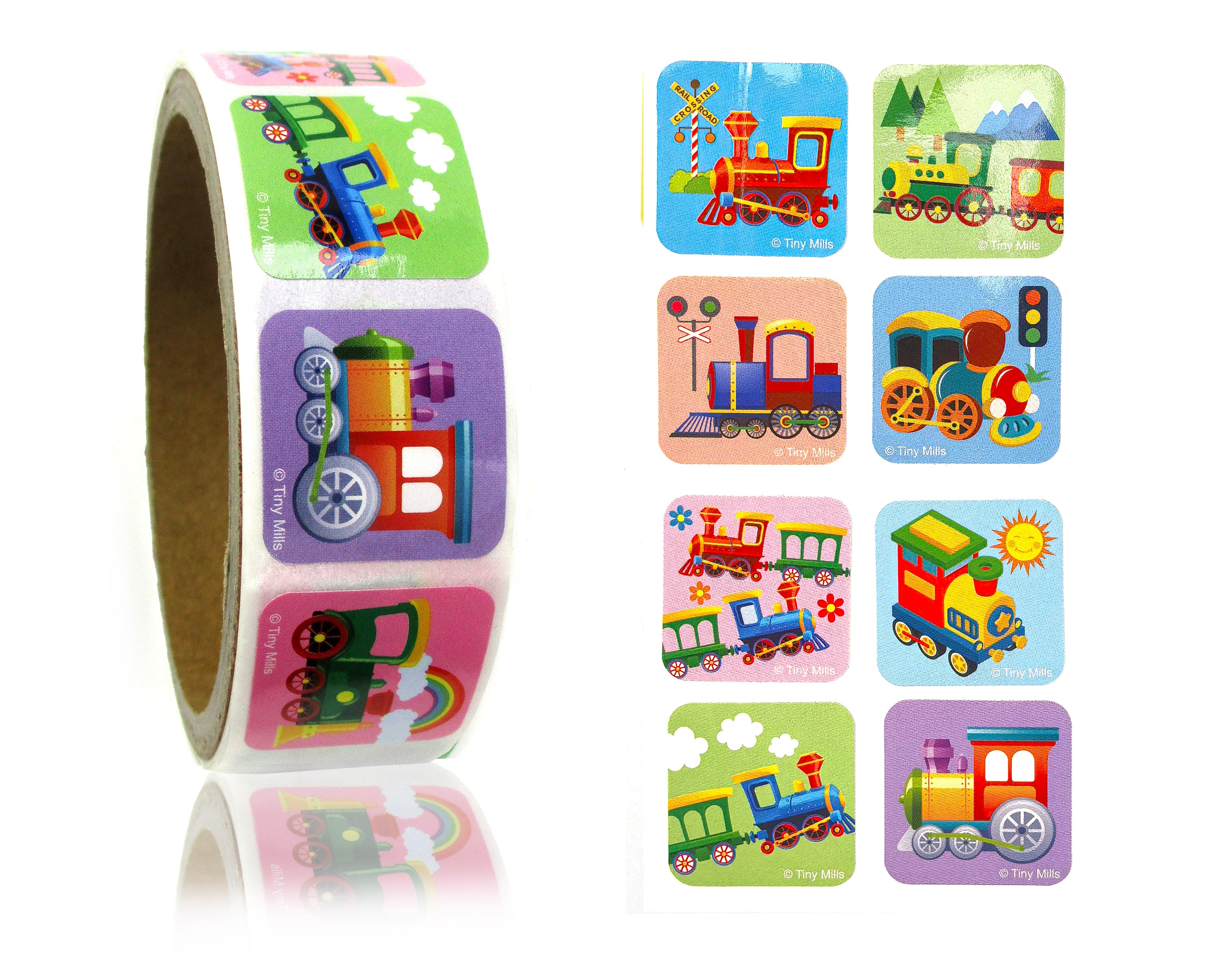 Train Stickers 100 Stickers/dispenser, Pack Of 1, 6 Or 12 Dispensers
