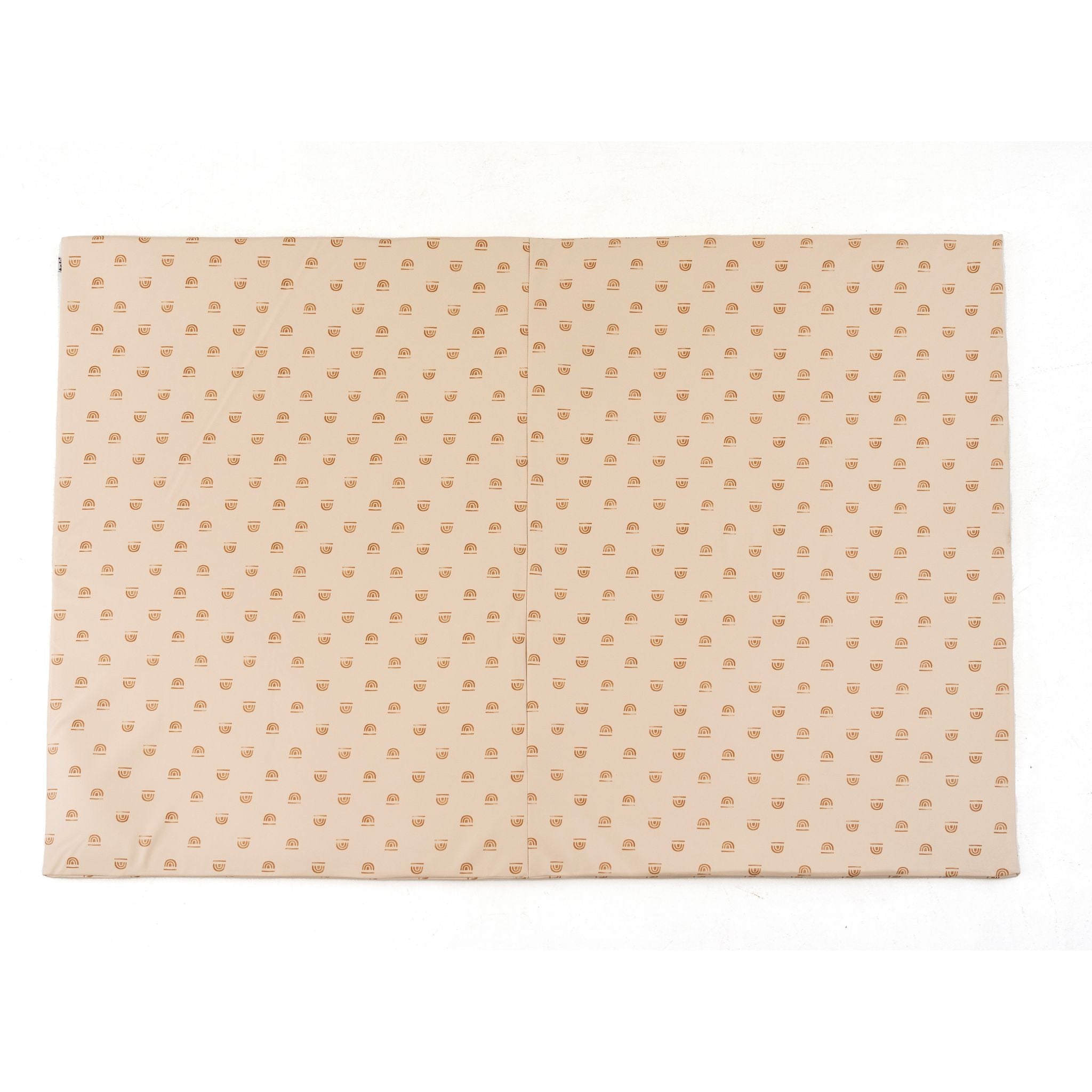 Rainbow Stamp In Cream Vegan Leather Mat
