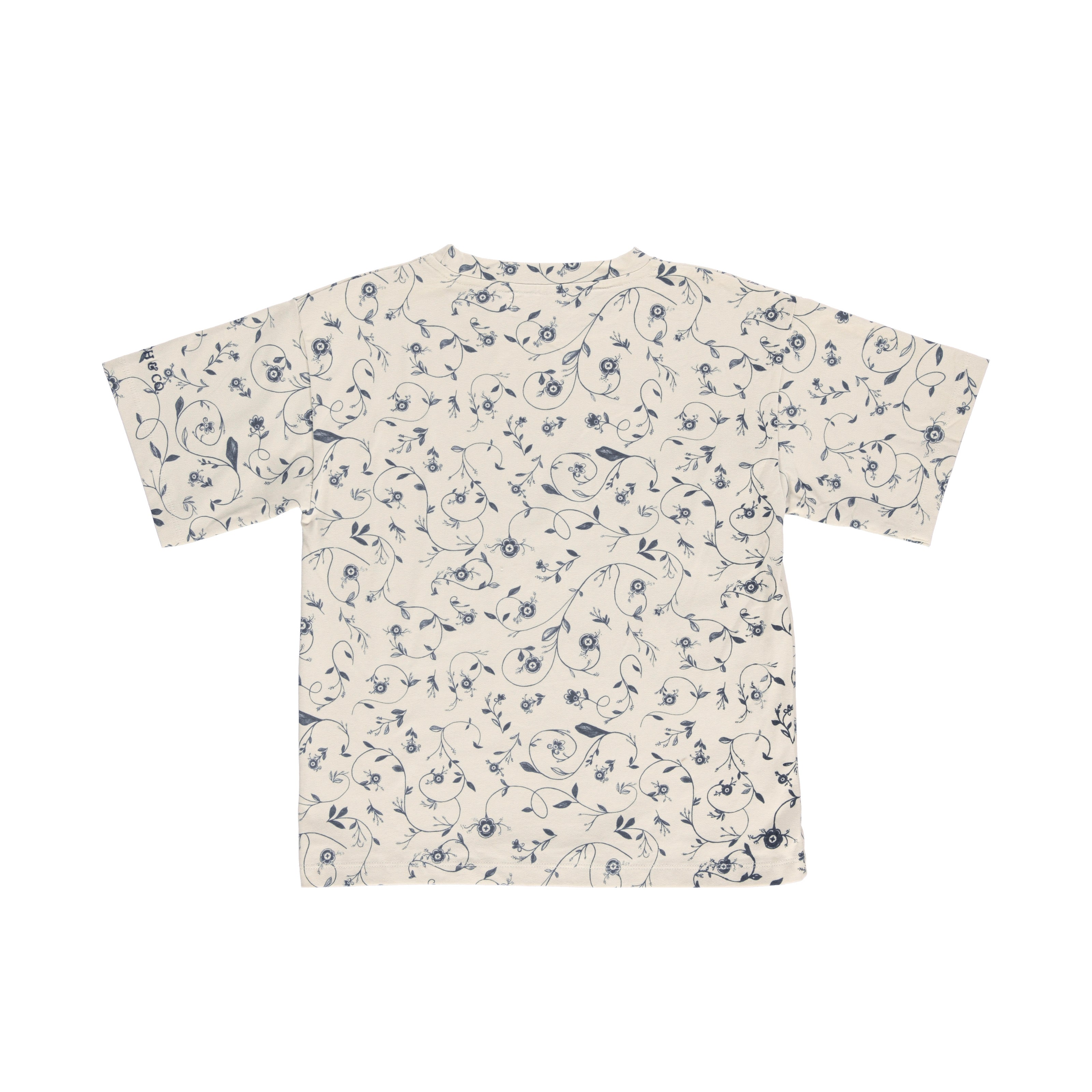 Oversized T-shirt | Organic Cotton Jersey - Scandi Floral