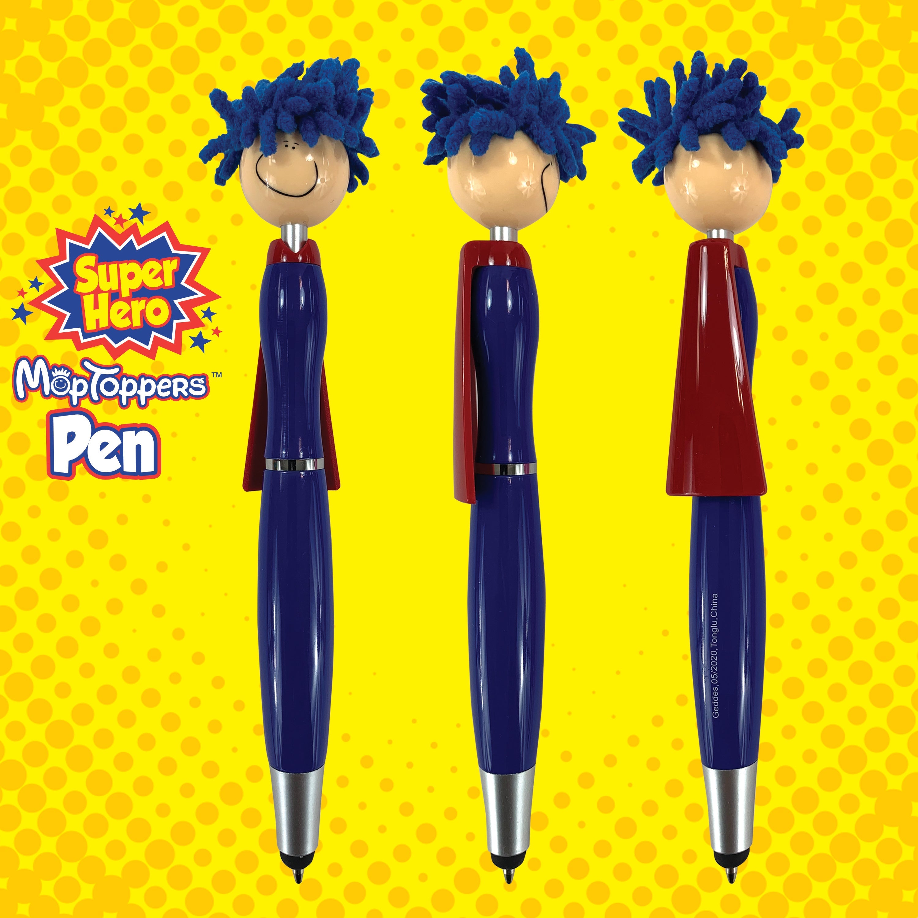 Super Hero Moptoppers™ Stylus Pens - 18 Per Tub