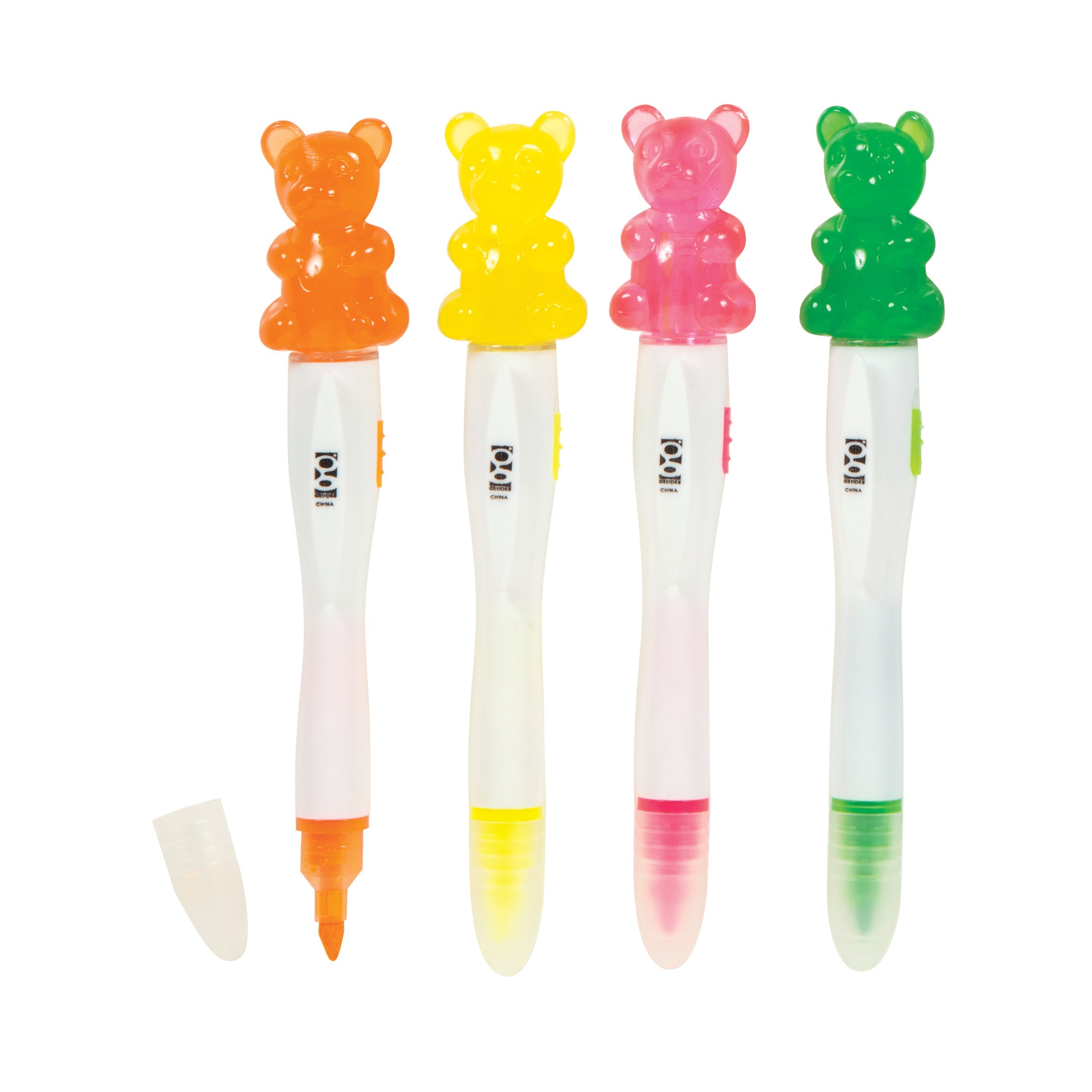 Scented Gummy Bear Light-up Highlighters - 24 Per Display
