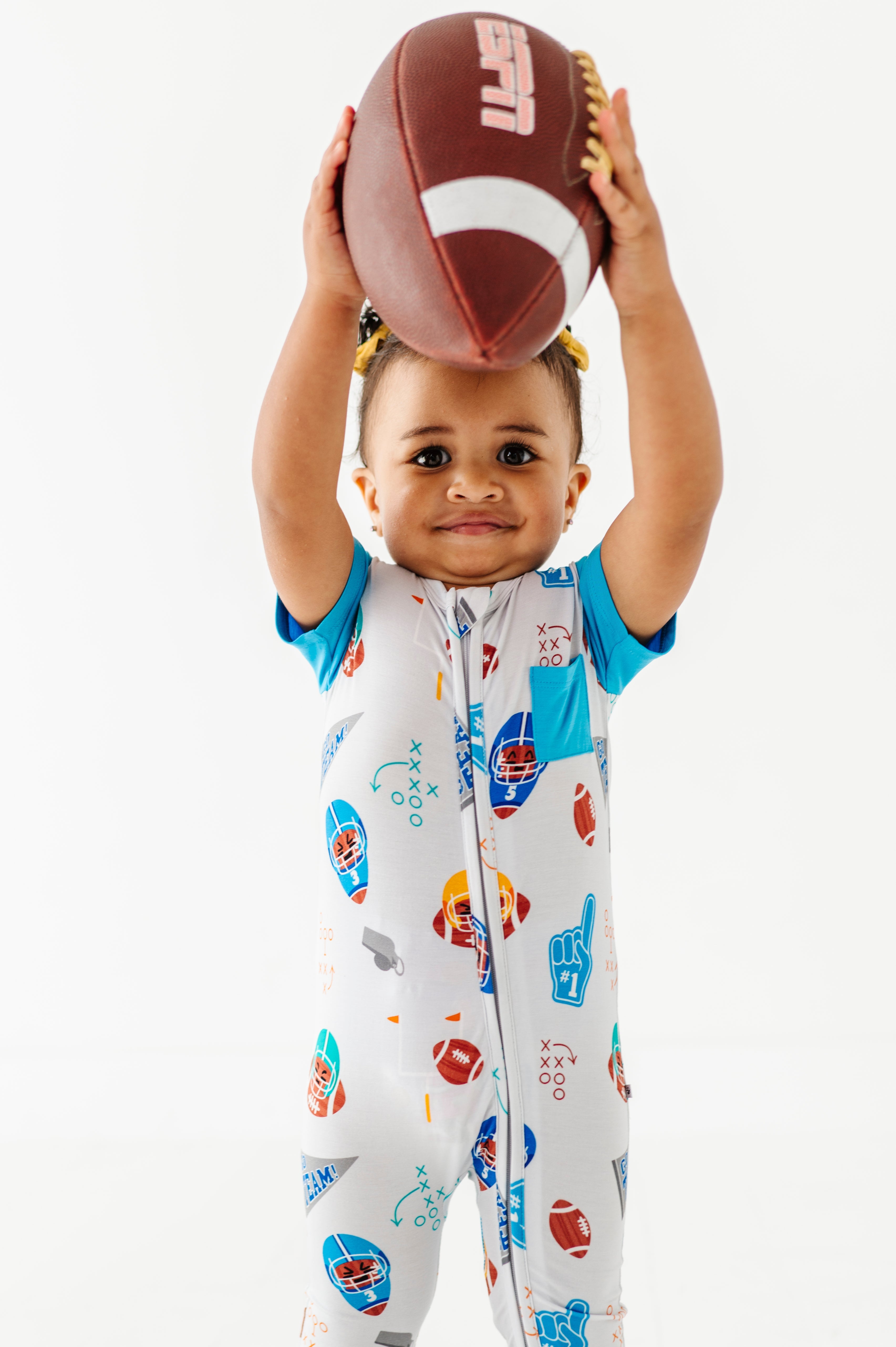 Gridiron Greats Zip Romper