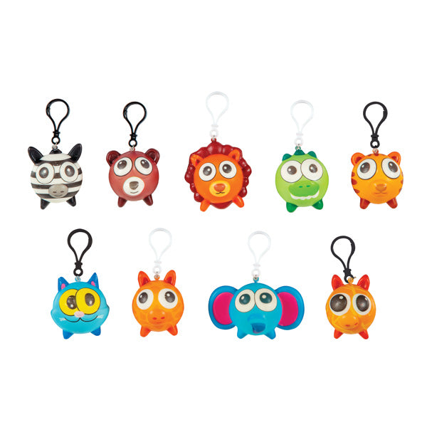 Zoo Animal Squishes Keychain - 24 Per Bag