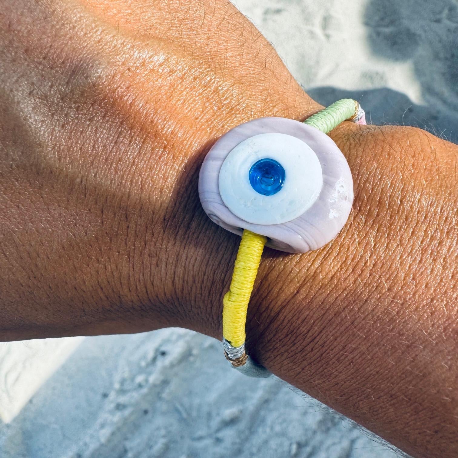 Harlow Ceramic Evil Eye Bracelet