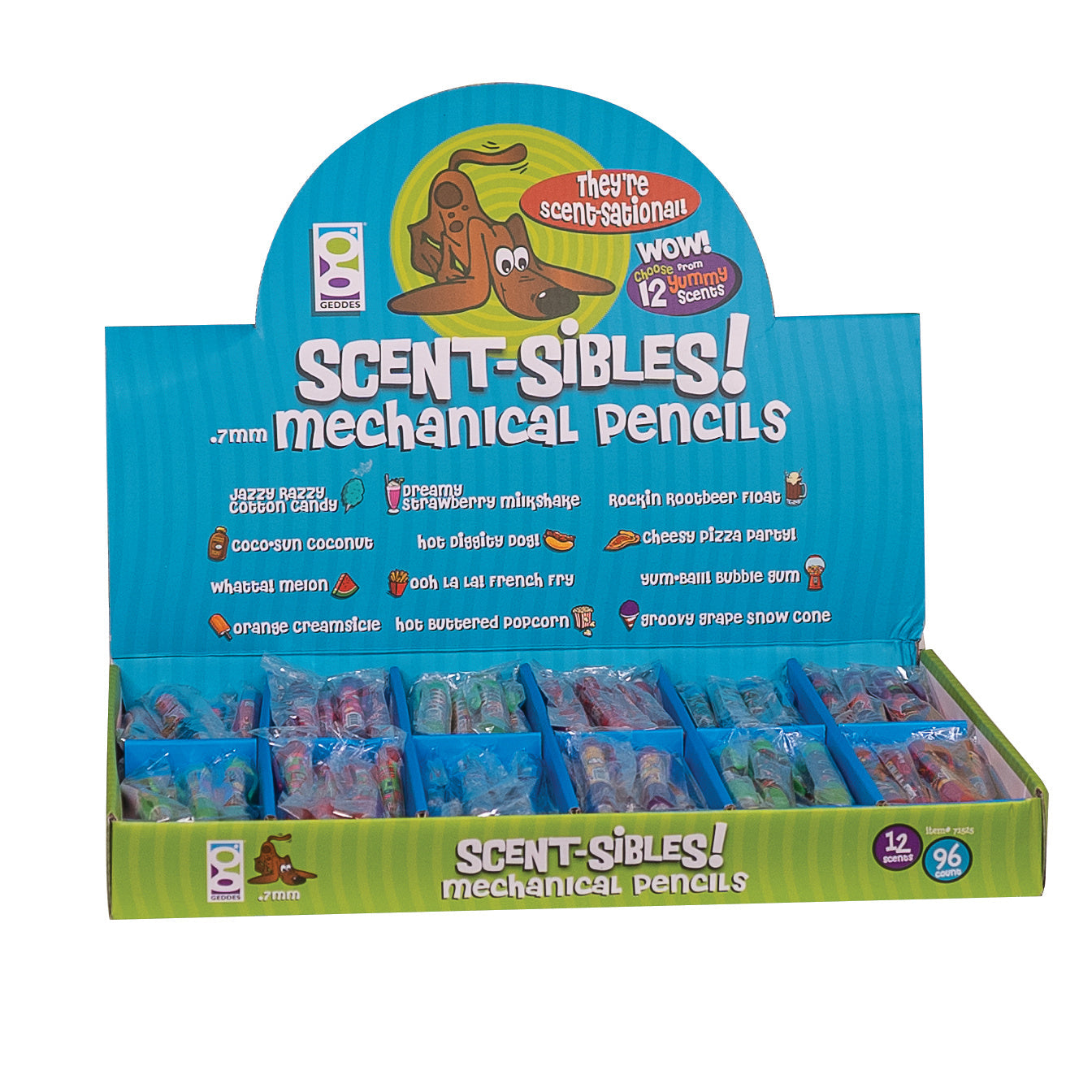 Scent-sibles Mechanical Pencil Assortment - 96 Per Display