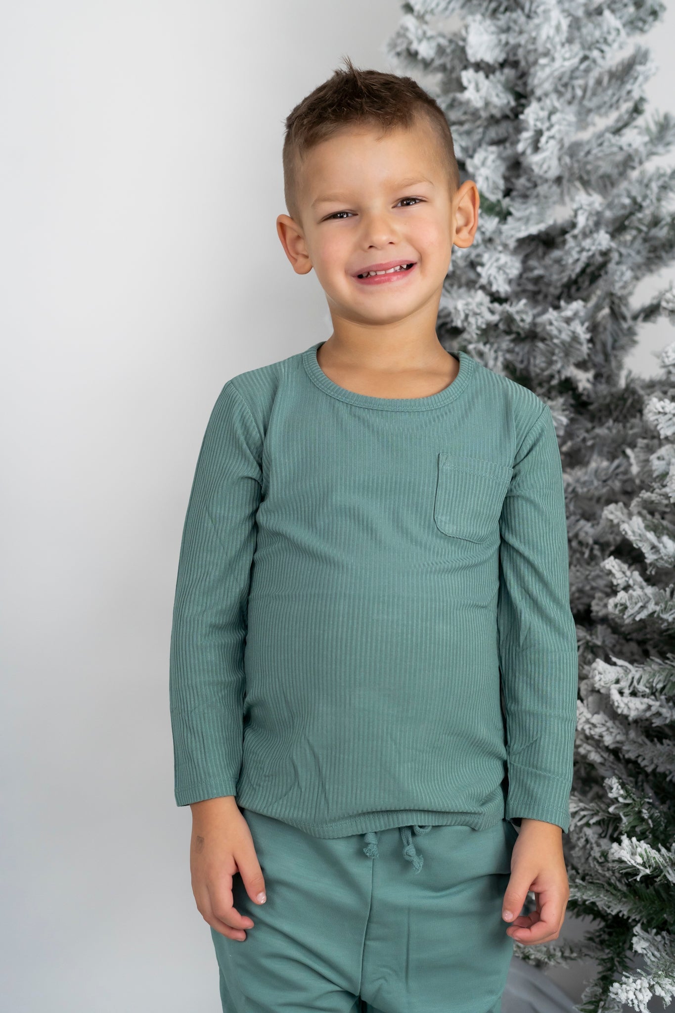 Sage Rib Dream Pocket Tee