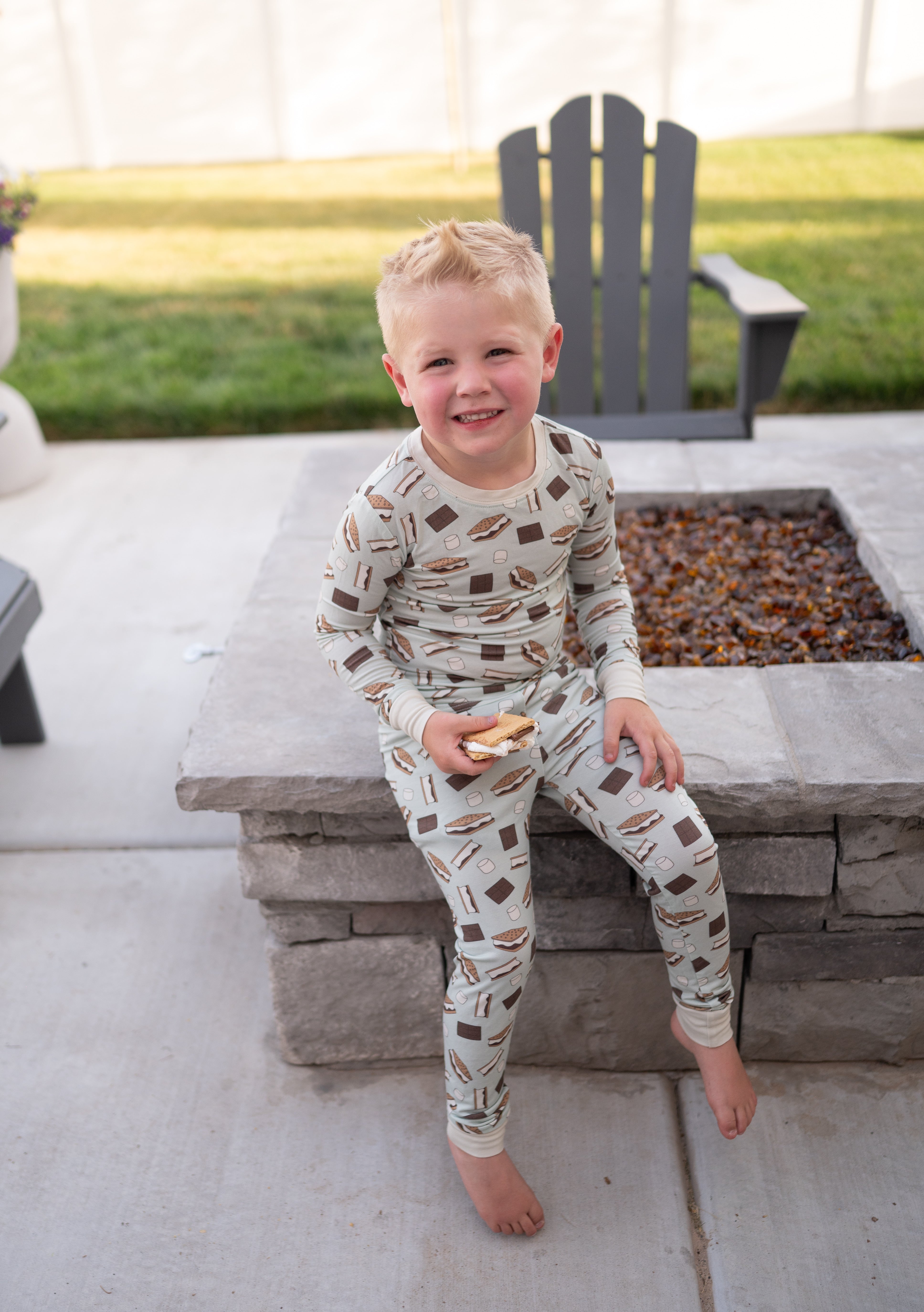 S'more To Love (long Sleeve Pj) - Blue