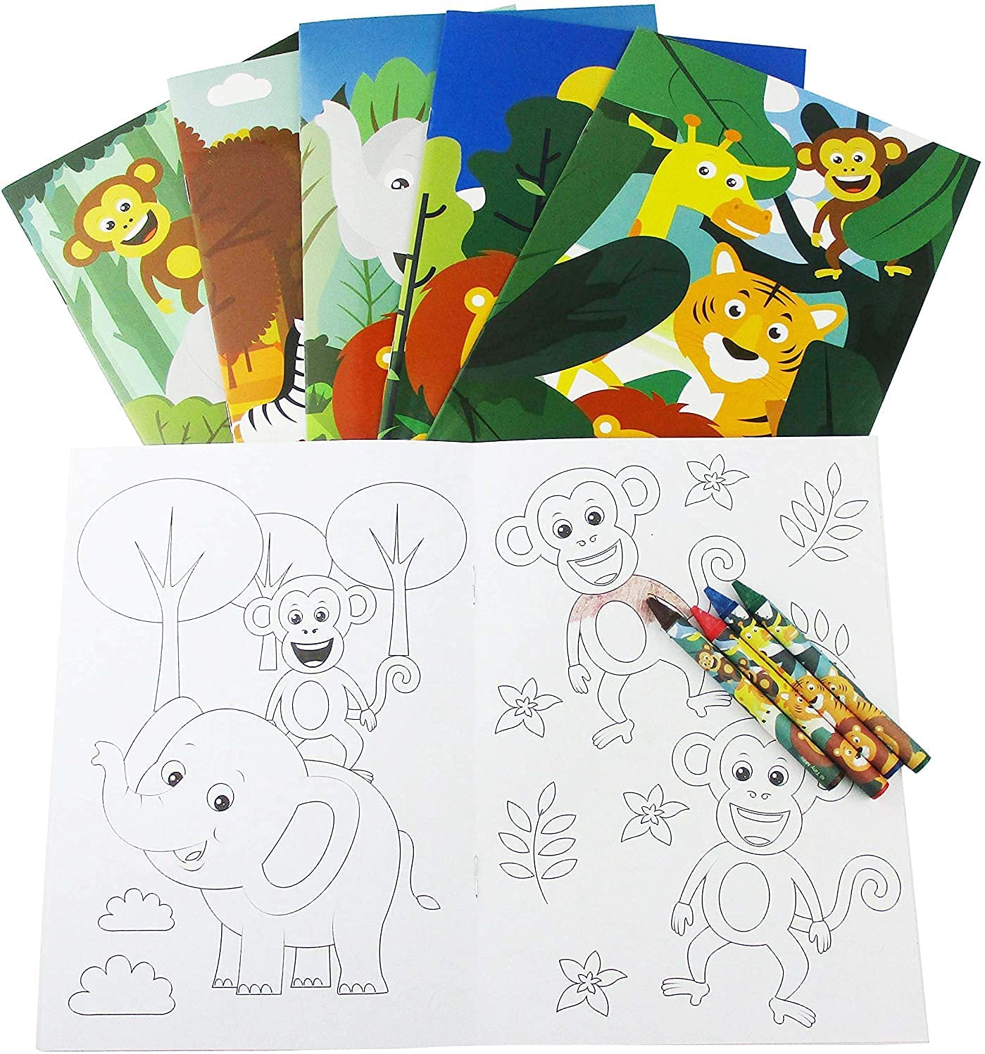 Safari Jungle Animals Party Favor Bundle For 12 Kids