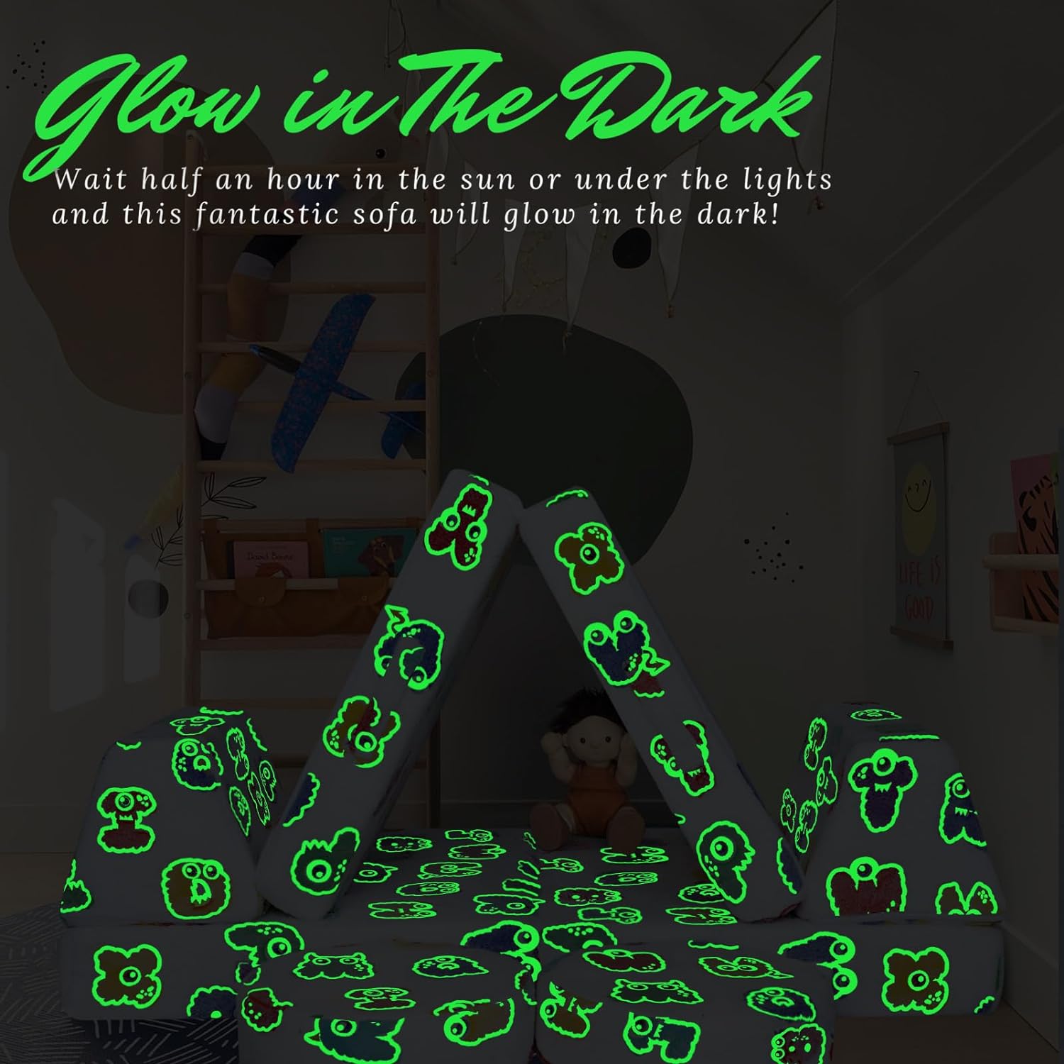 8-piece Kids Play Couch|glowsofa