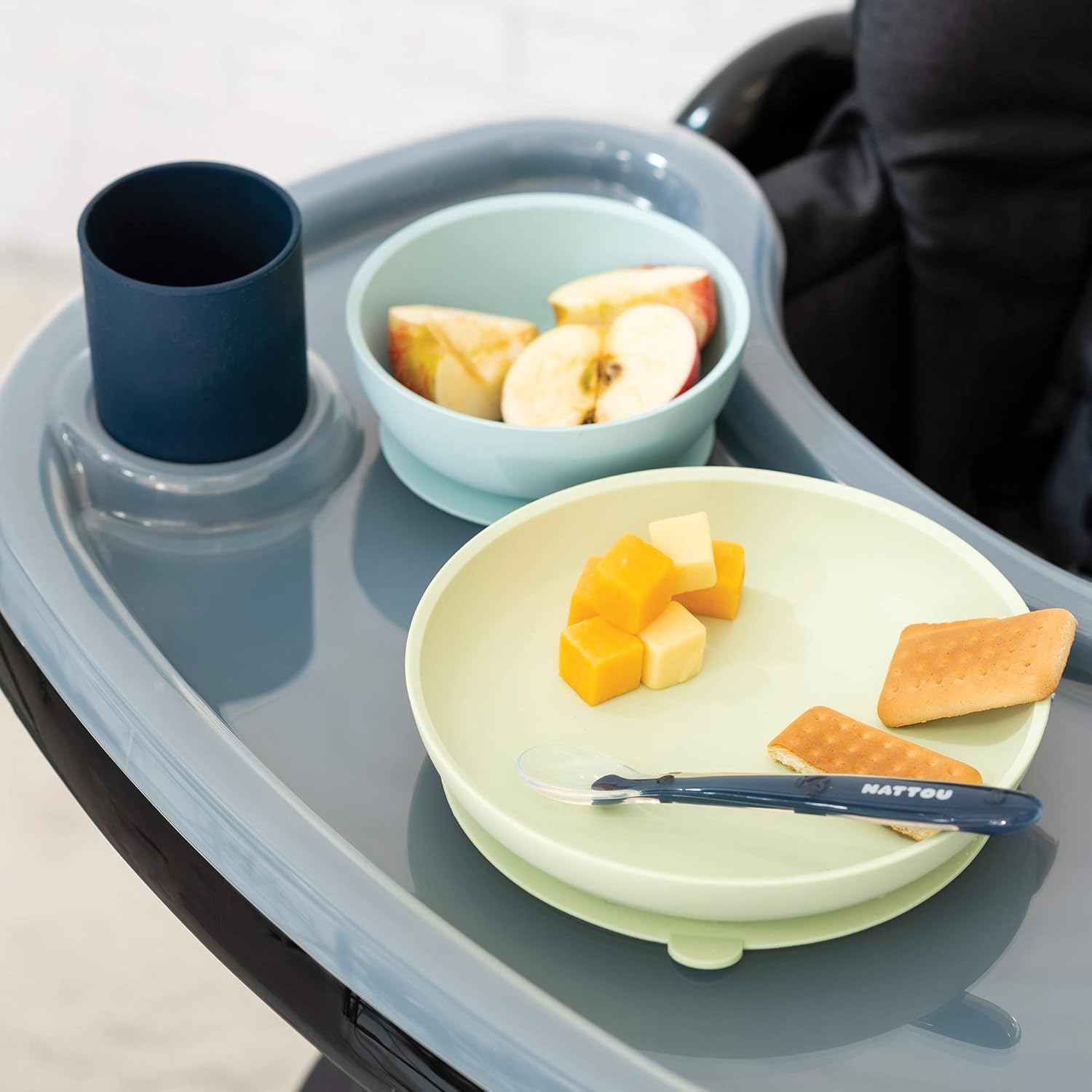 Nattou Silicone Children Tableware Set Of 4 Pieces