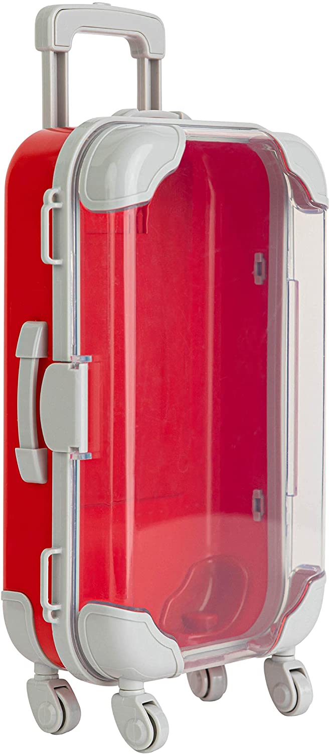 Blue Plastic Suitcase Candy Box 3 Pack 7.5"x5"x2.5"