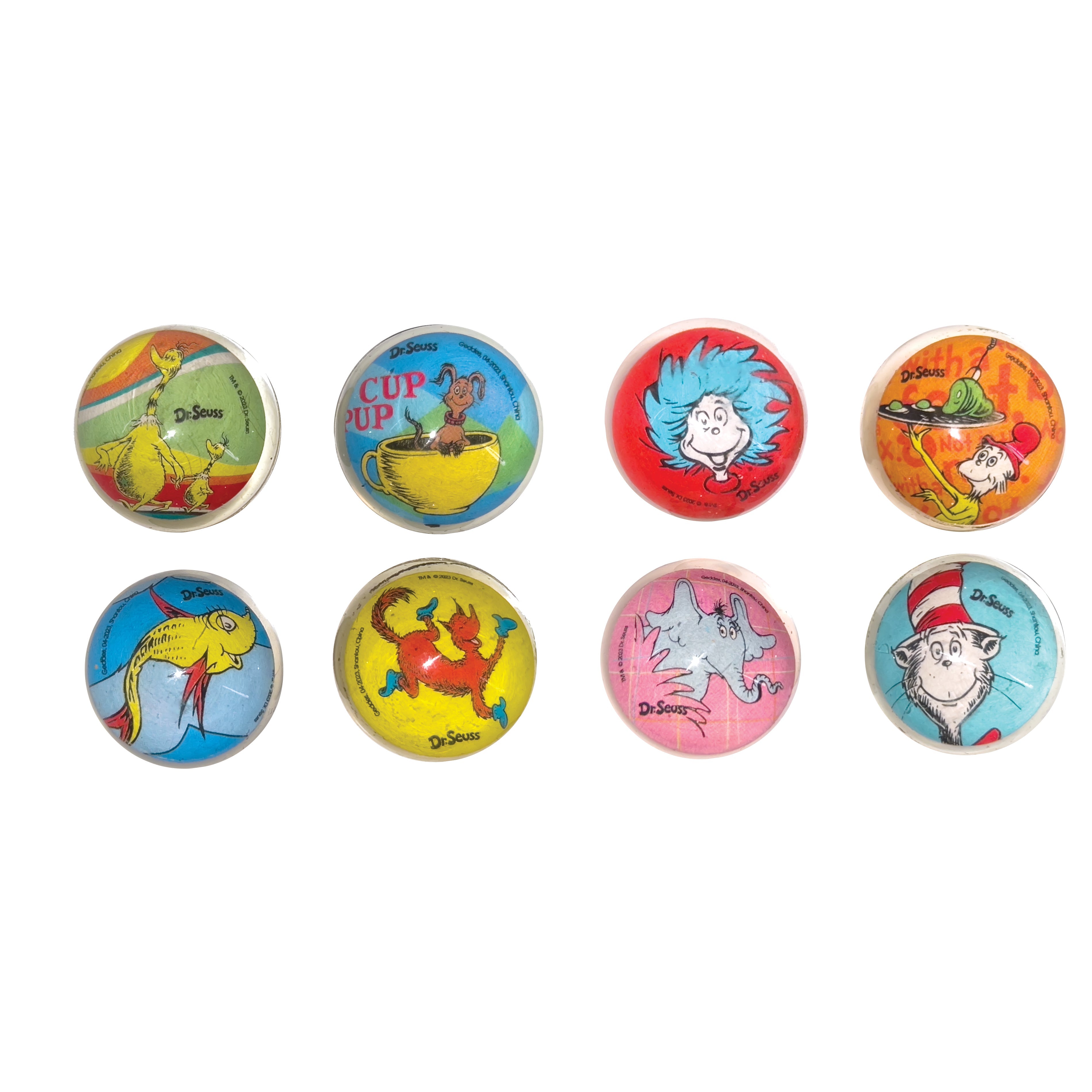 Dr. Seuss™ 32mm High Bounce Balls - 100 Per Bag
