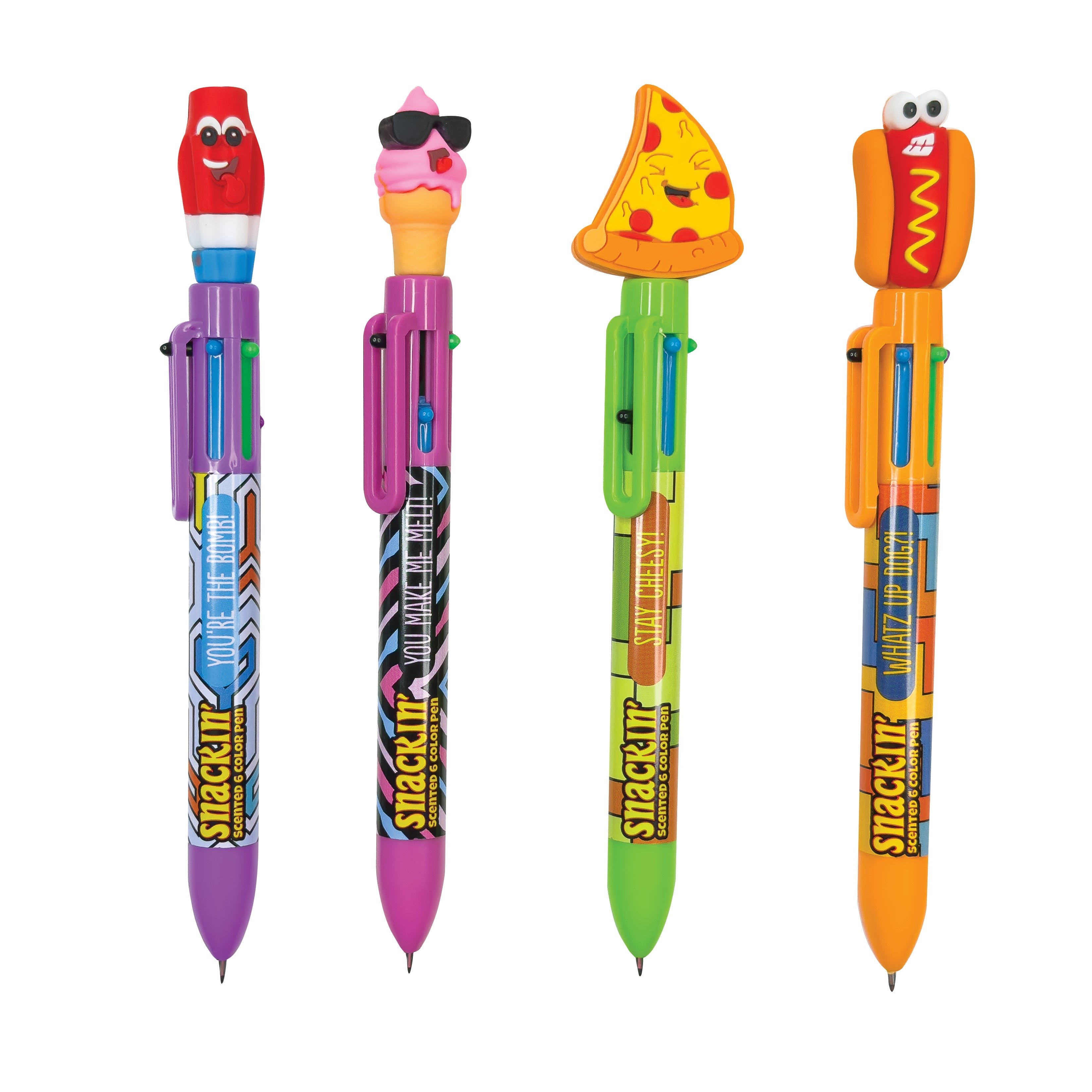 Snackin Scented 6 Color Pen - 12 Per Display
