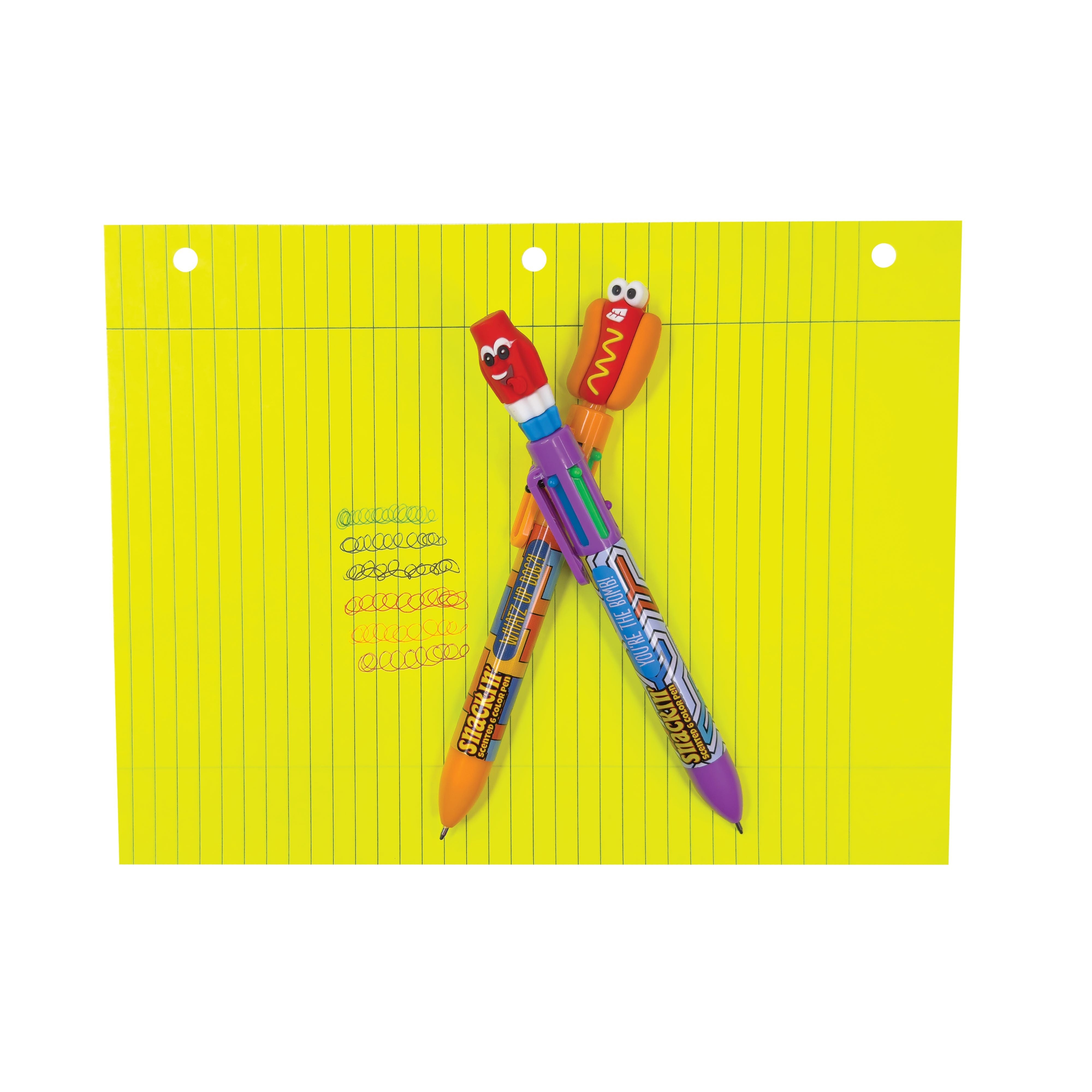 Snackin Scented 6 Color Pen - 12 Per Display