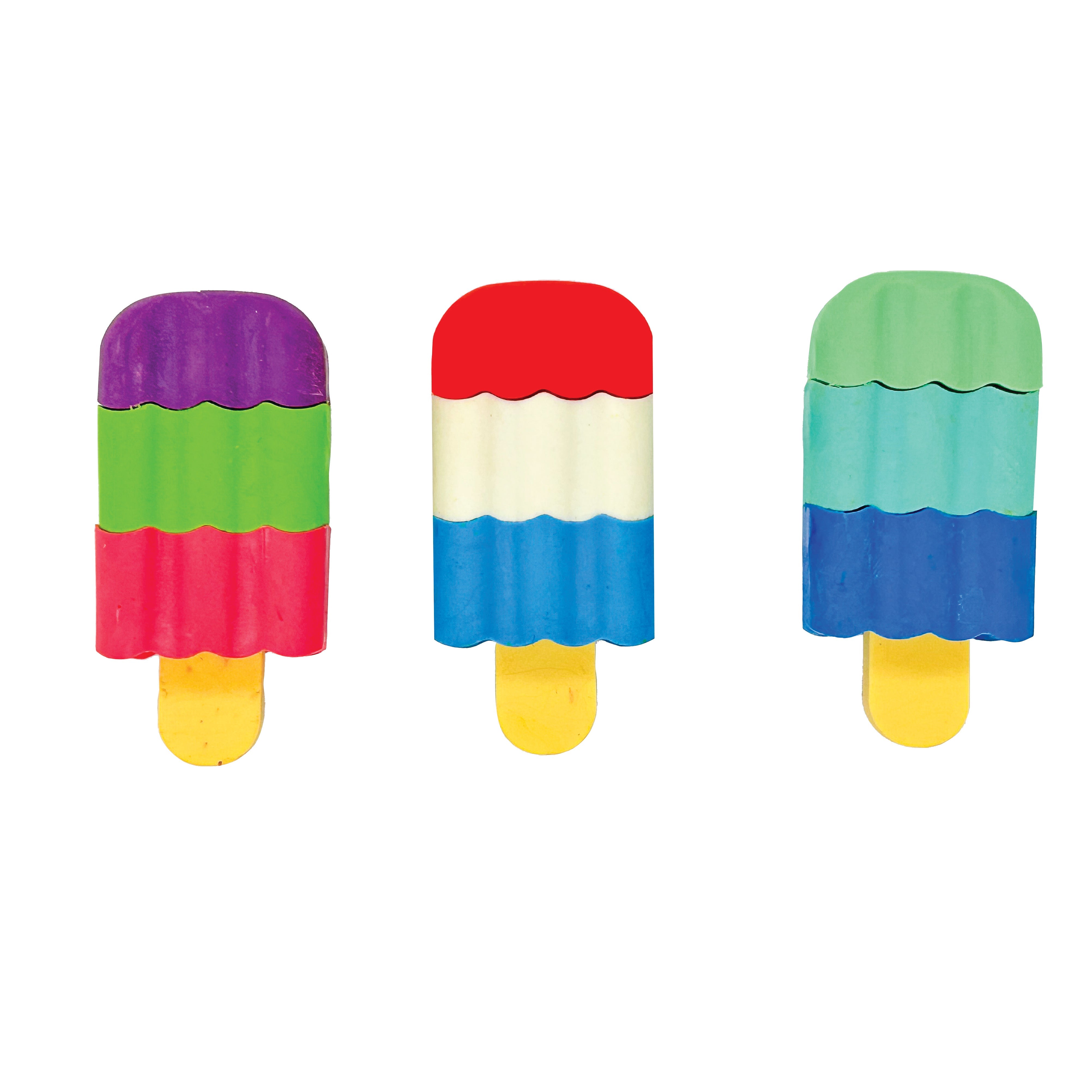 Scented 3d Ice Cream Bar Erasers - 48 Per Bag