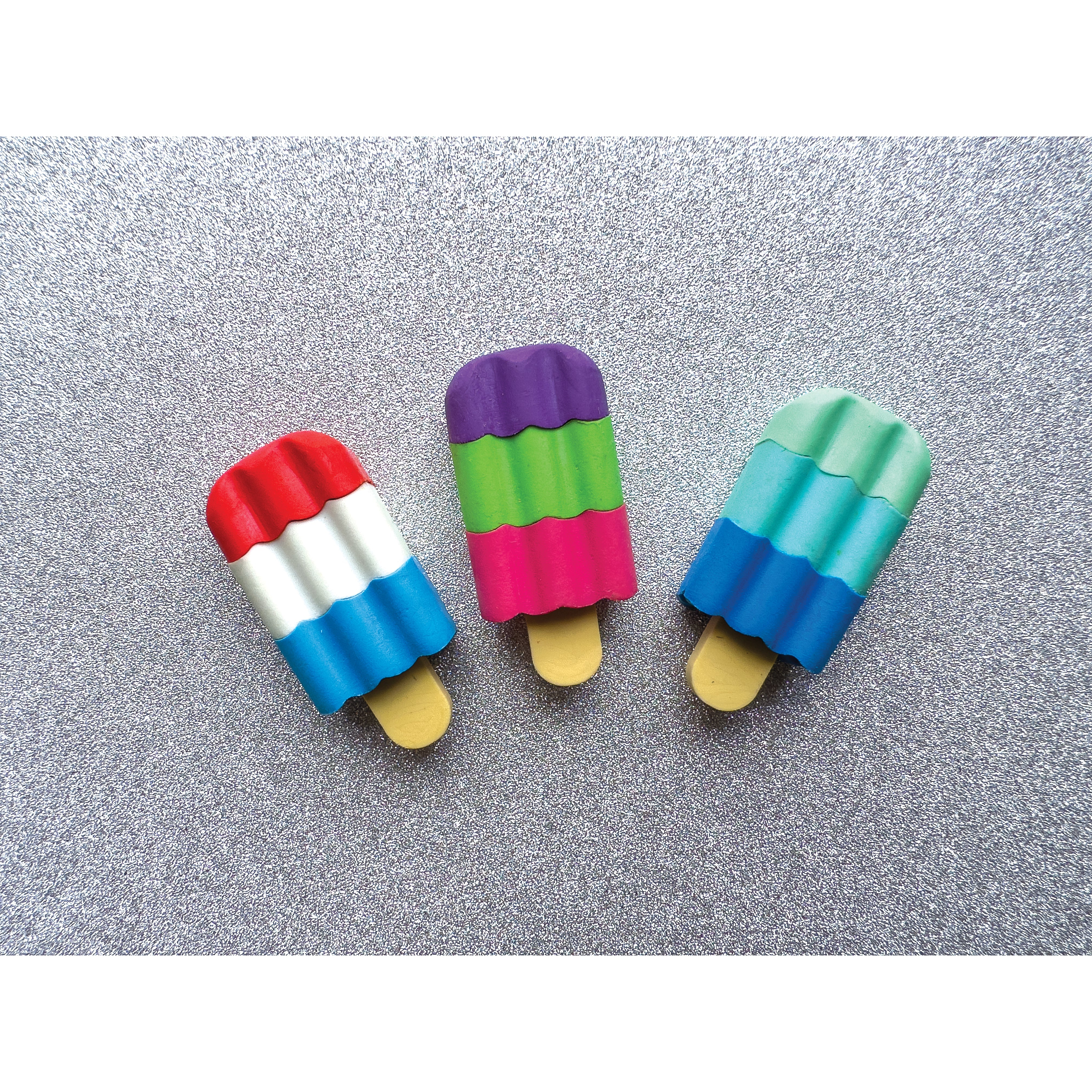 Scented 3d Ice Cream Bar Erasers - 48 Per Bag