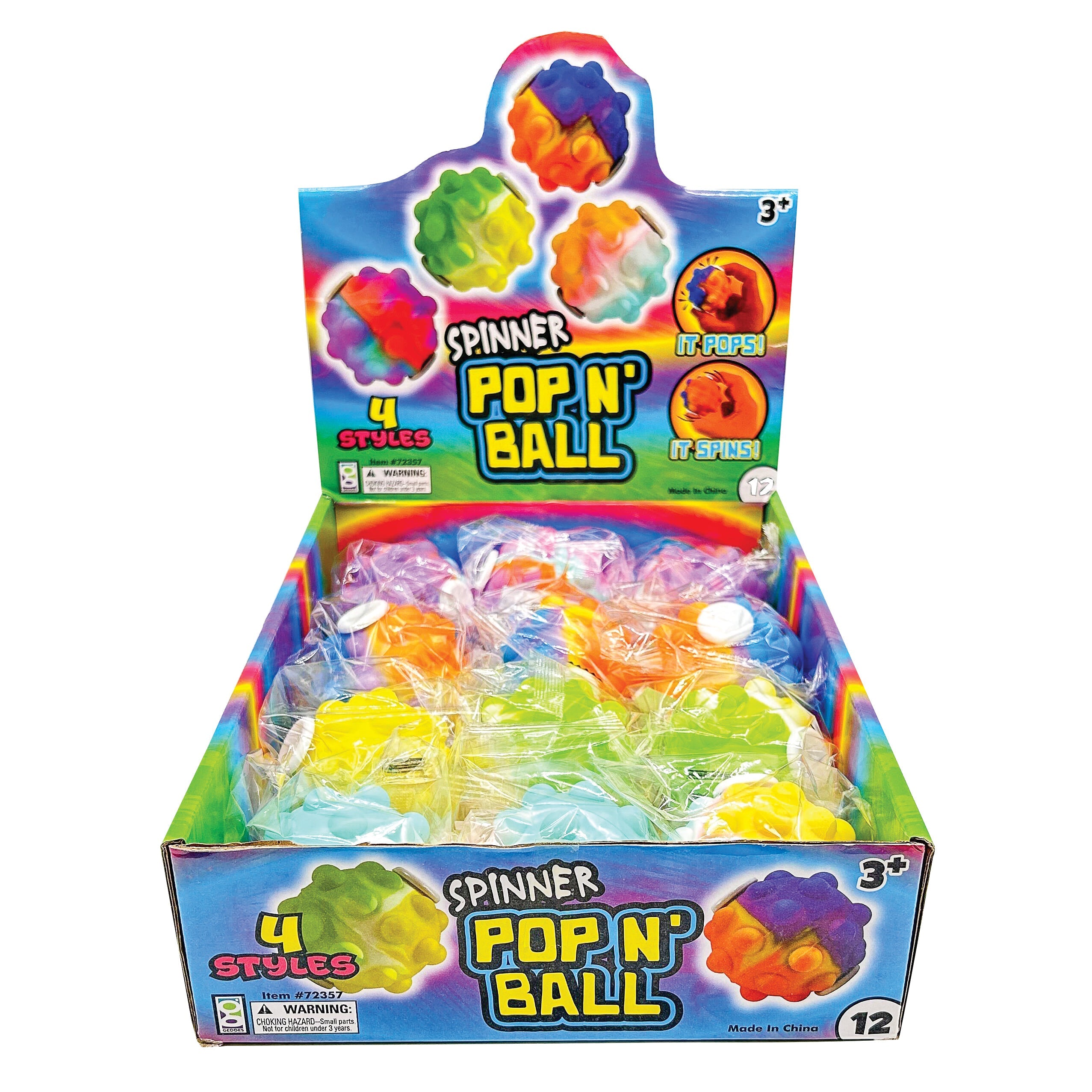 Spinner Pop ‘n’ Balls - 12 Per Display