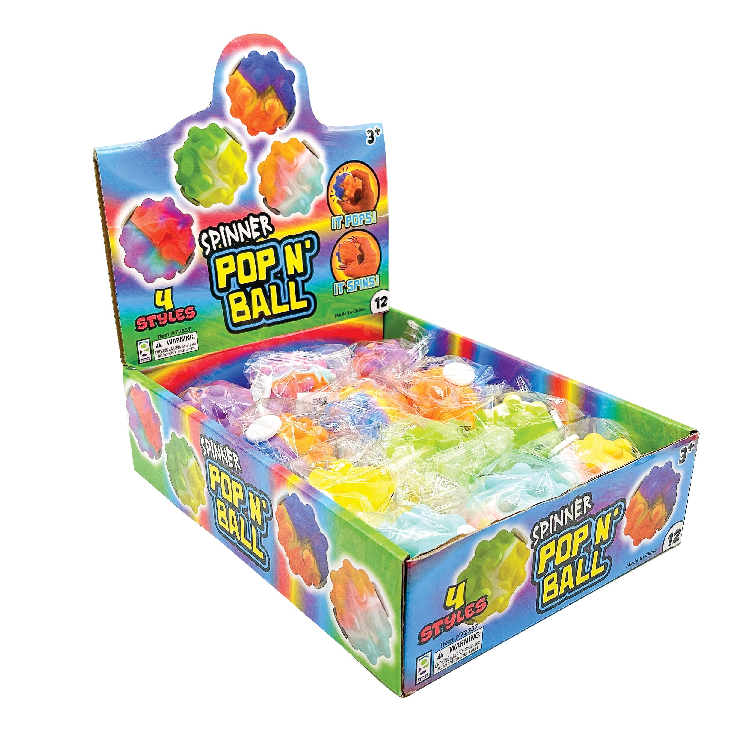 Spinner Pop ‘n’ Balls - 12 Per Display