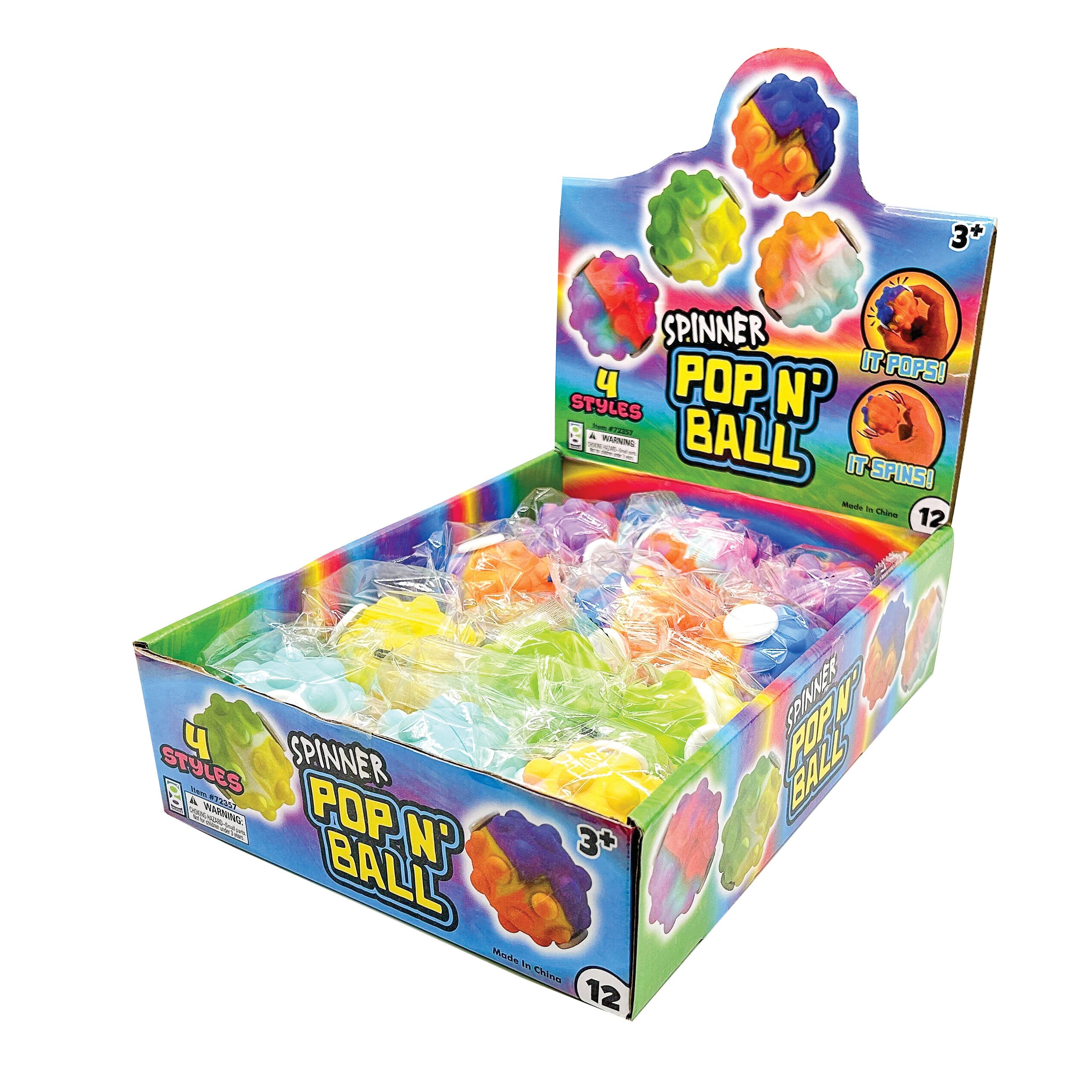 Spinner Pop ‘n’ Balls - 12 Per Display