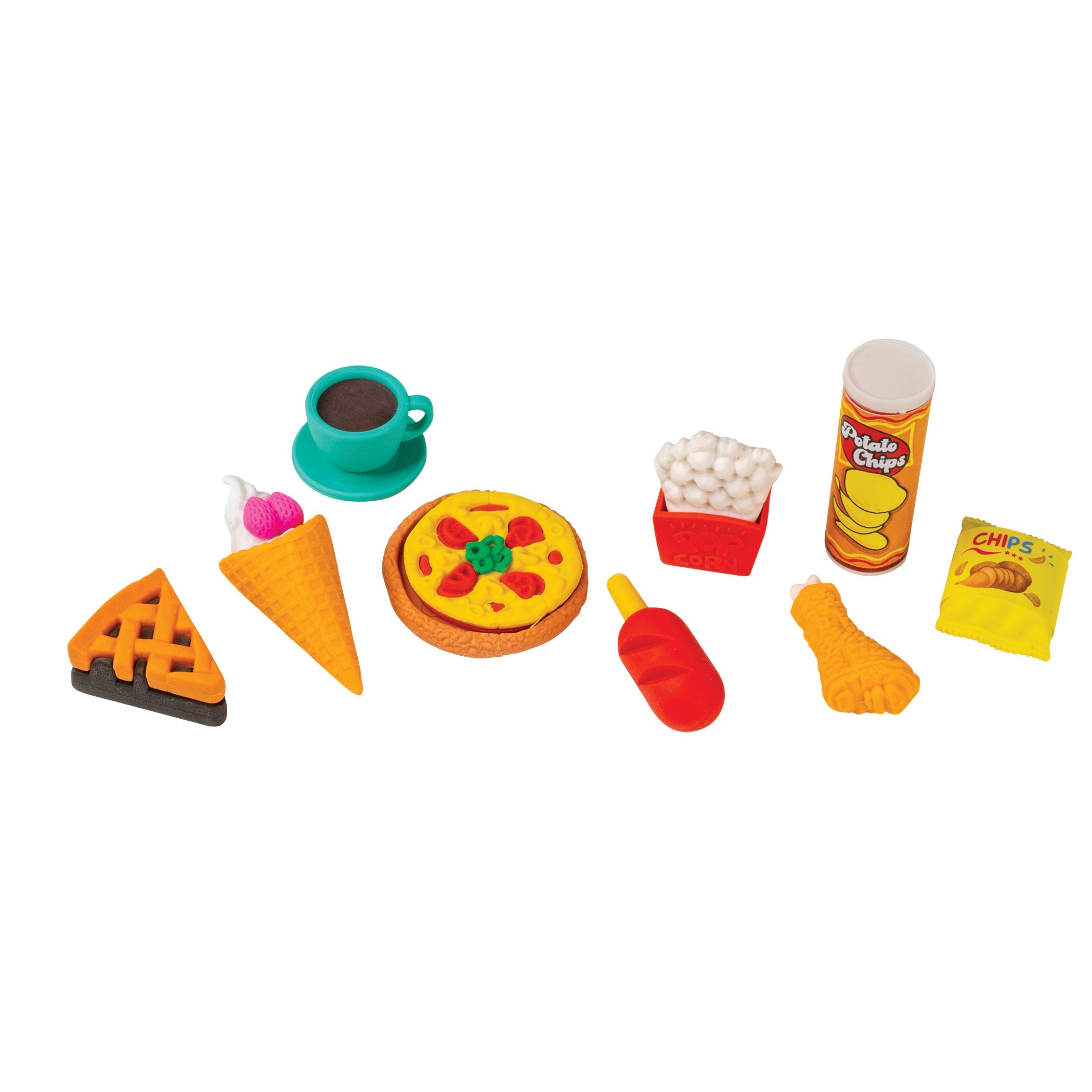 Snack Attack Ii 3d Erasers - 54 Per Bag