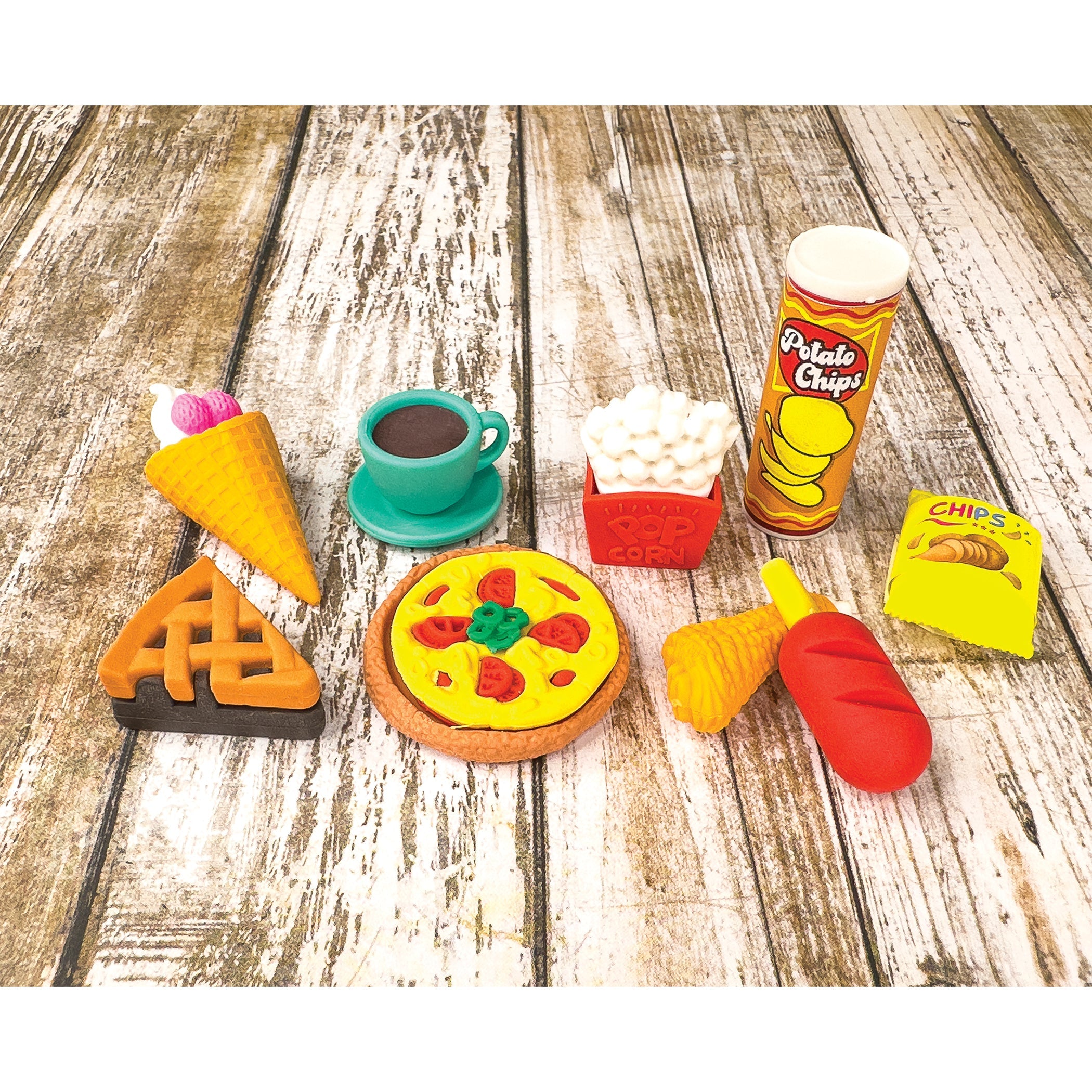 Snack Attack Ii 3d Erasers - 54 Per Bag