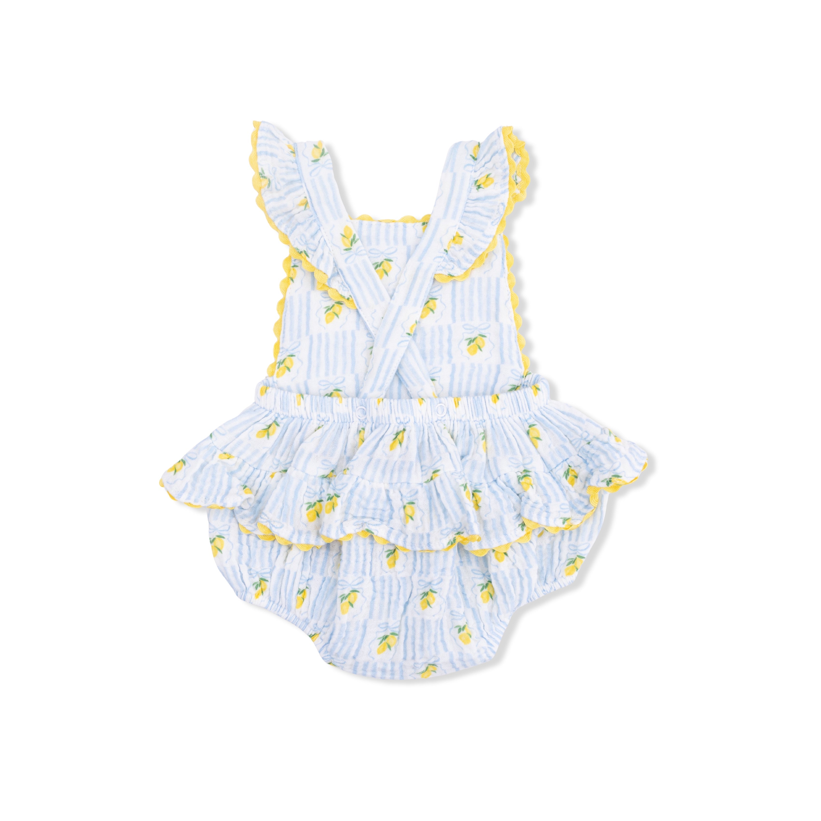 Lovely Lemons - Ric Rac Ruffle Sunsuit & Sun Hat