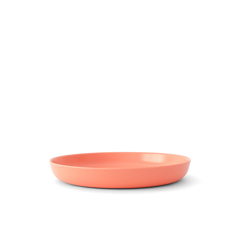 Bamboo Kids Plate - Set Of 4 - Coral