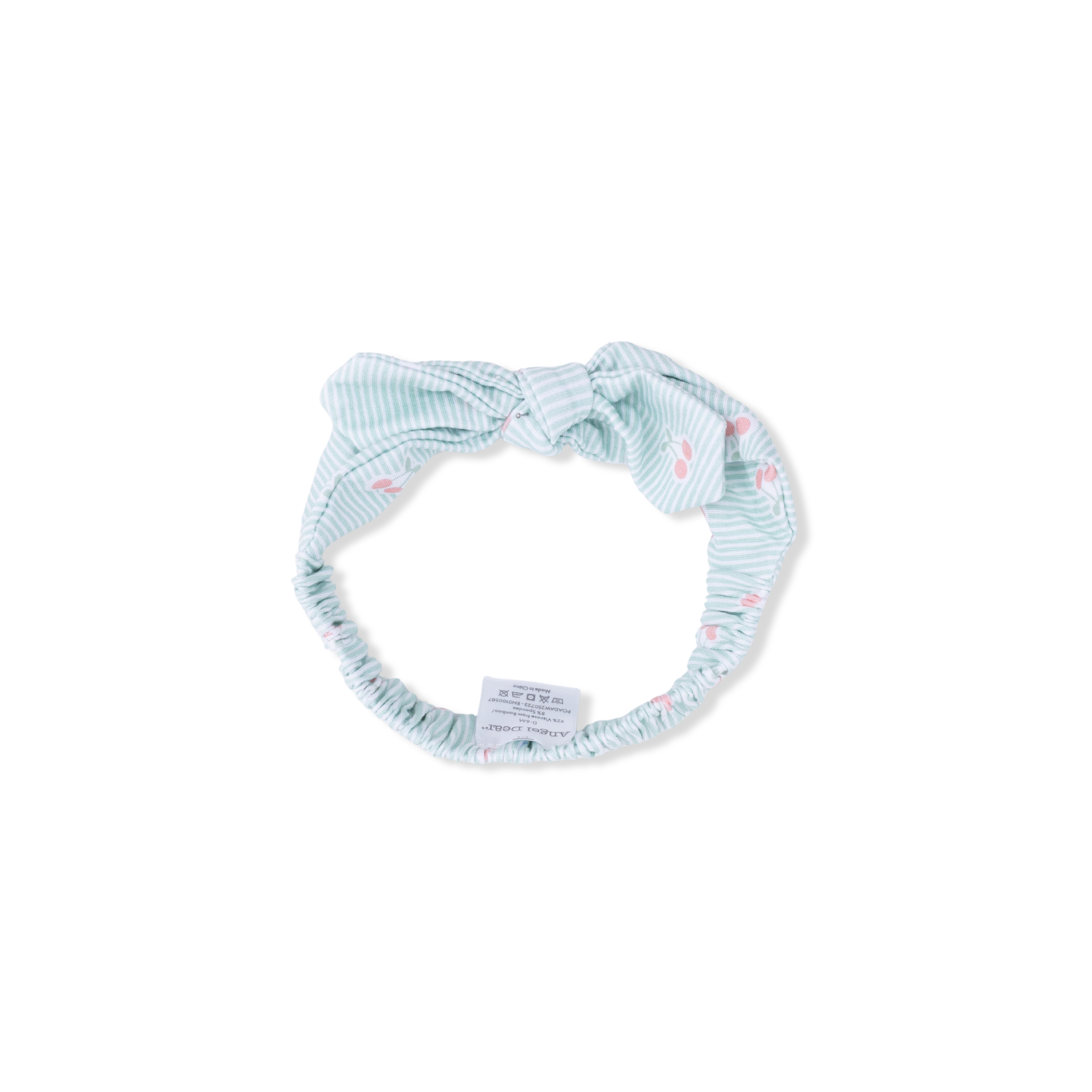 Tiny Cherry Stripe - Knot Headband