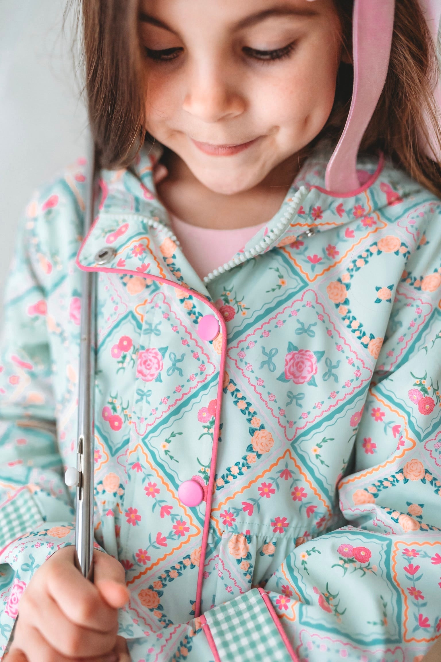 *preorder* Petal Patchwork Raincoat