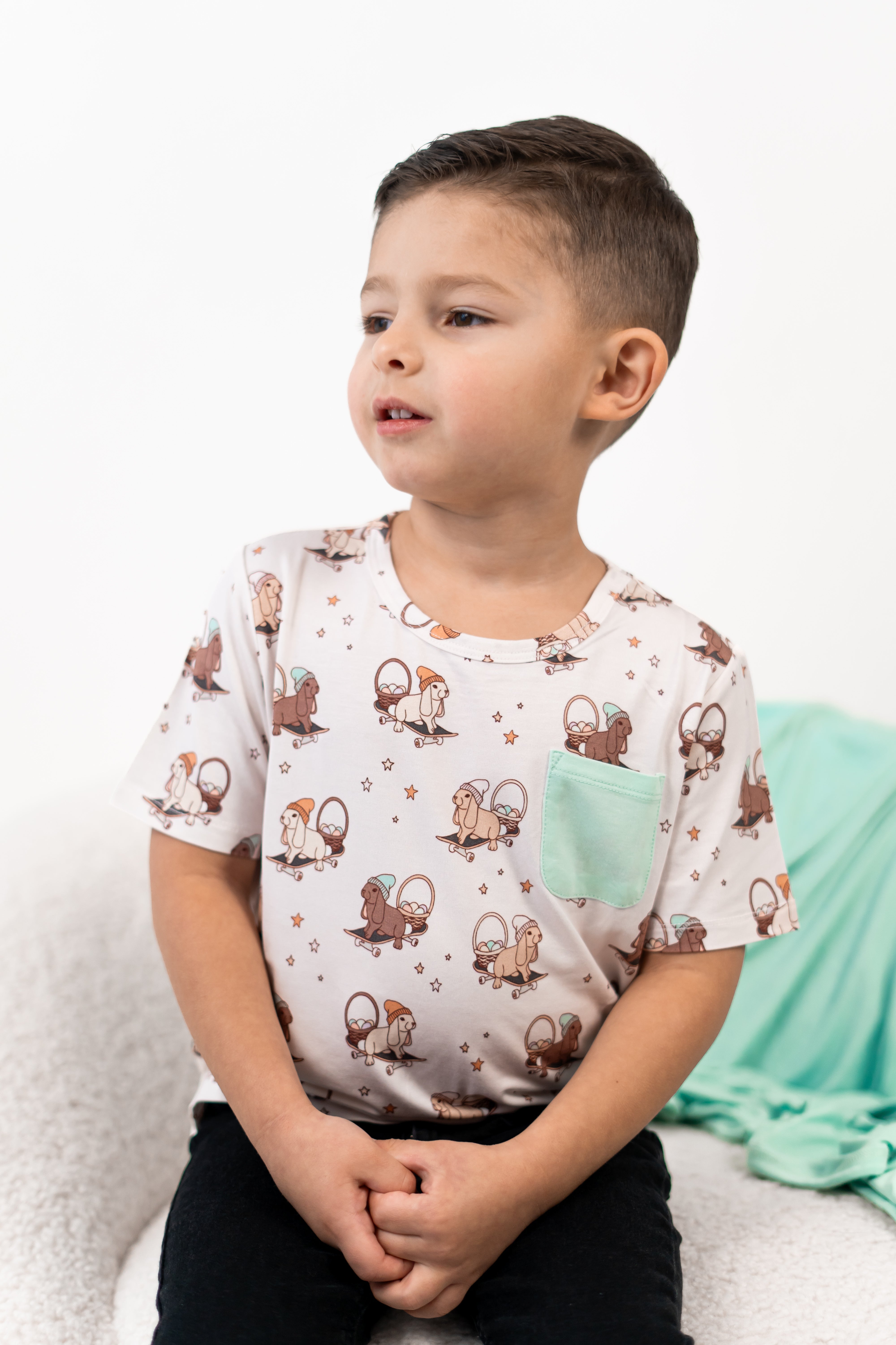 Skating Egg Hunt Dream Pocket Tee