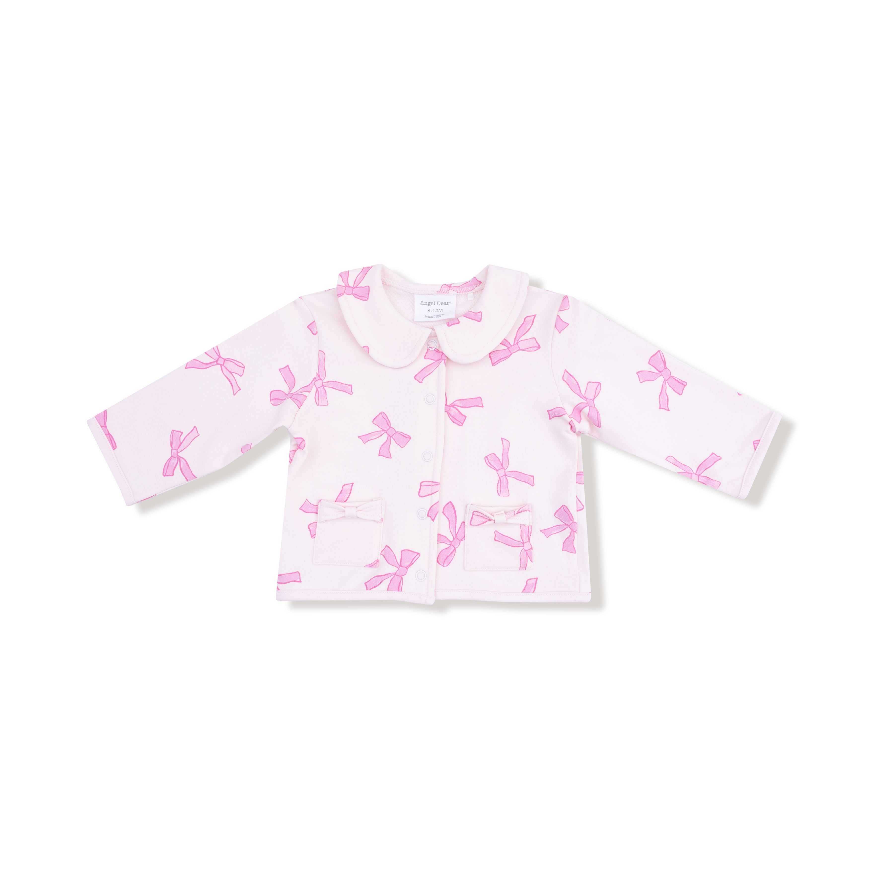 Tweed Style Jacket With Bow Pockets