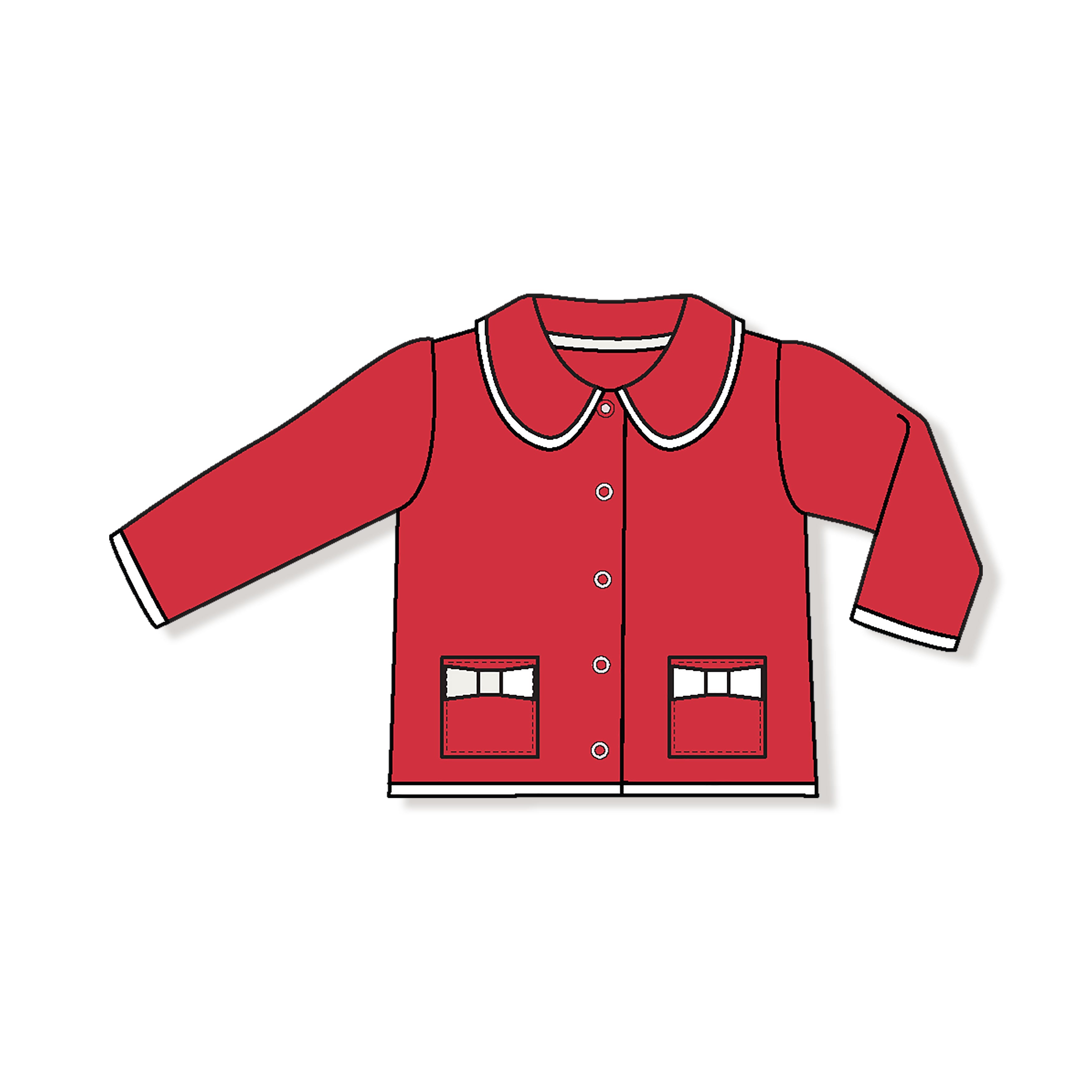 Tweed Style Jacket With Bow Pockets