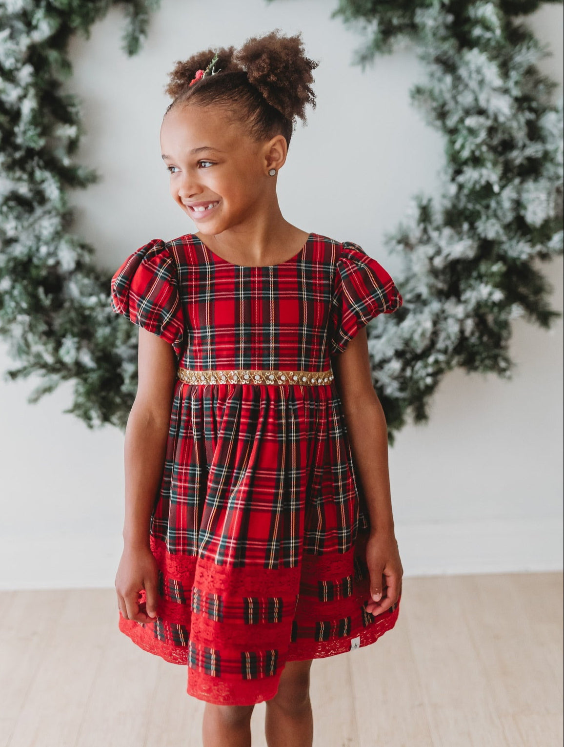 *preorder* Christmas Tartan Charlotte Dress