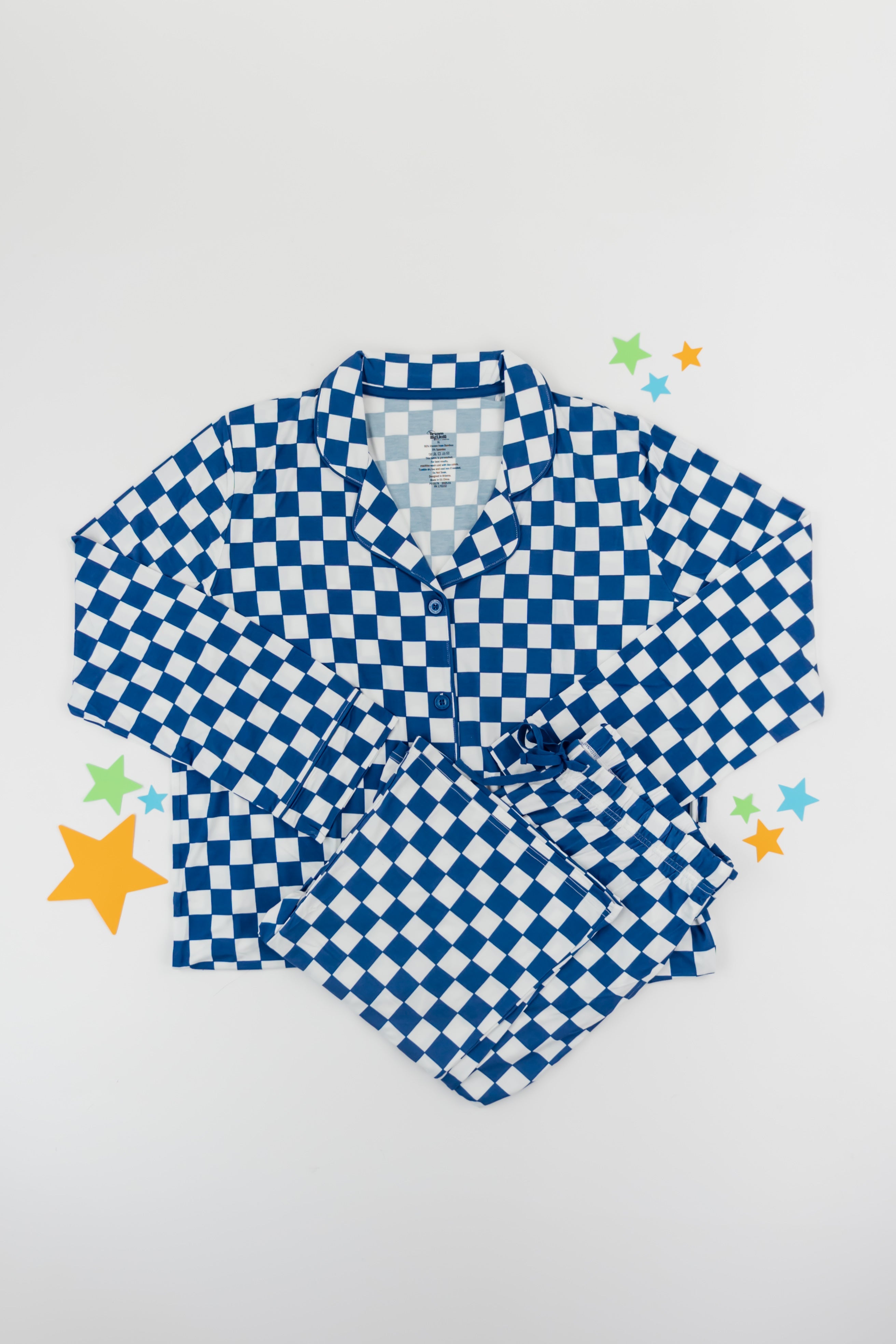 Navy Checkers Women's Dream Set