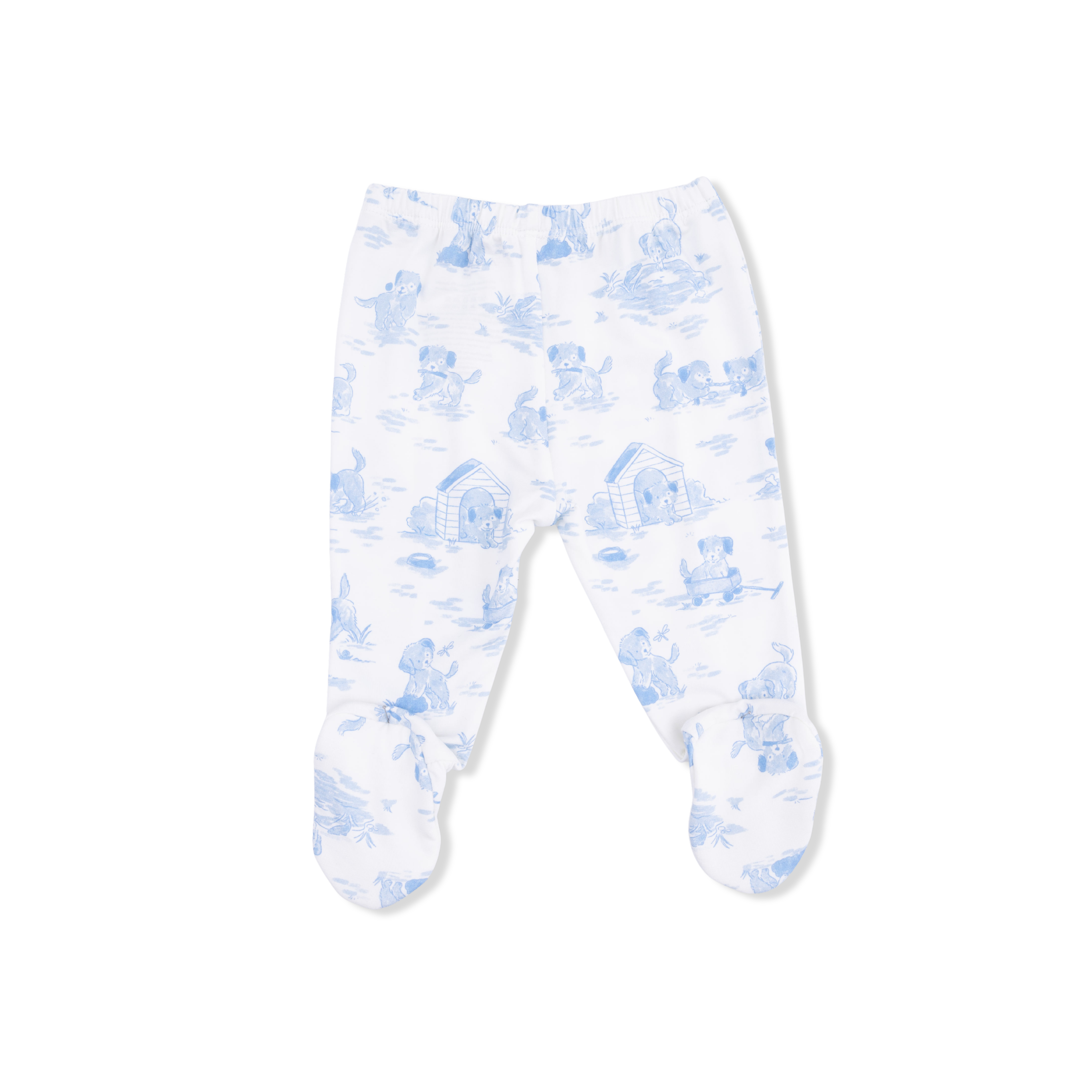 Puppy Toile Blue - Take Me Home Set With Convertible Pant