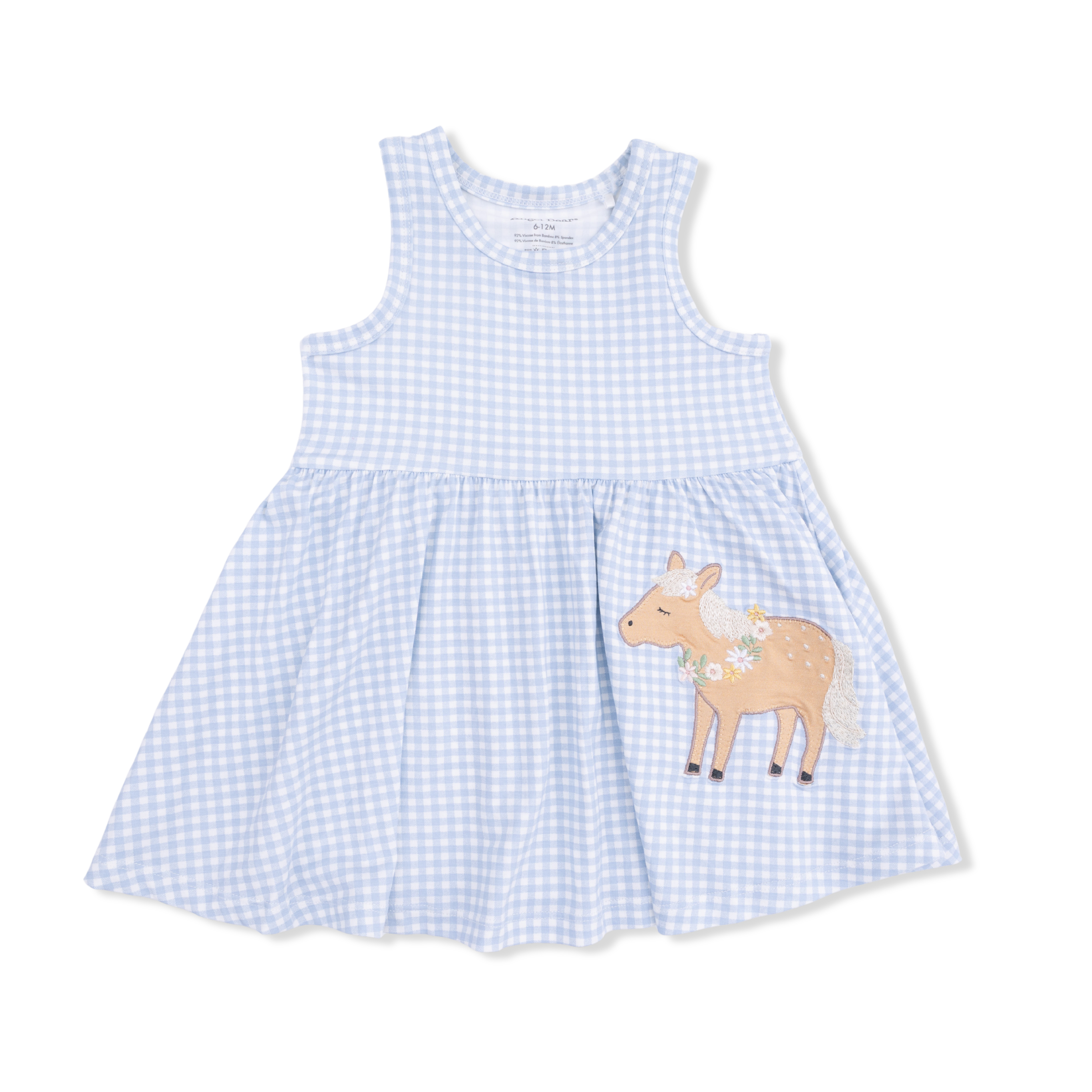 Cute Farm Animals Appliques - Tank Dress With Bloomer