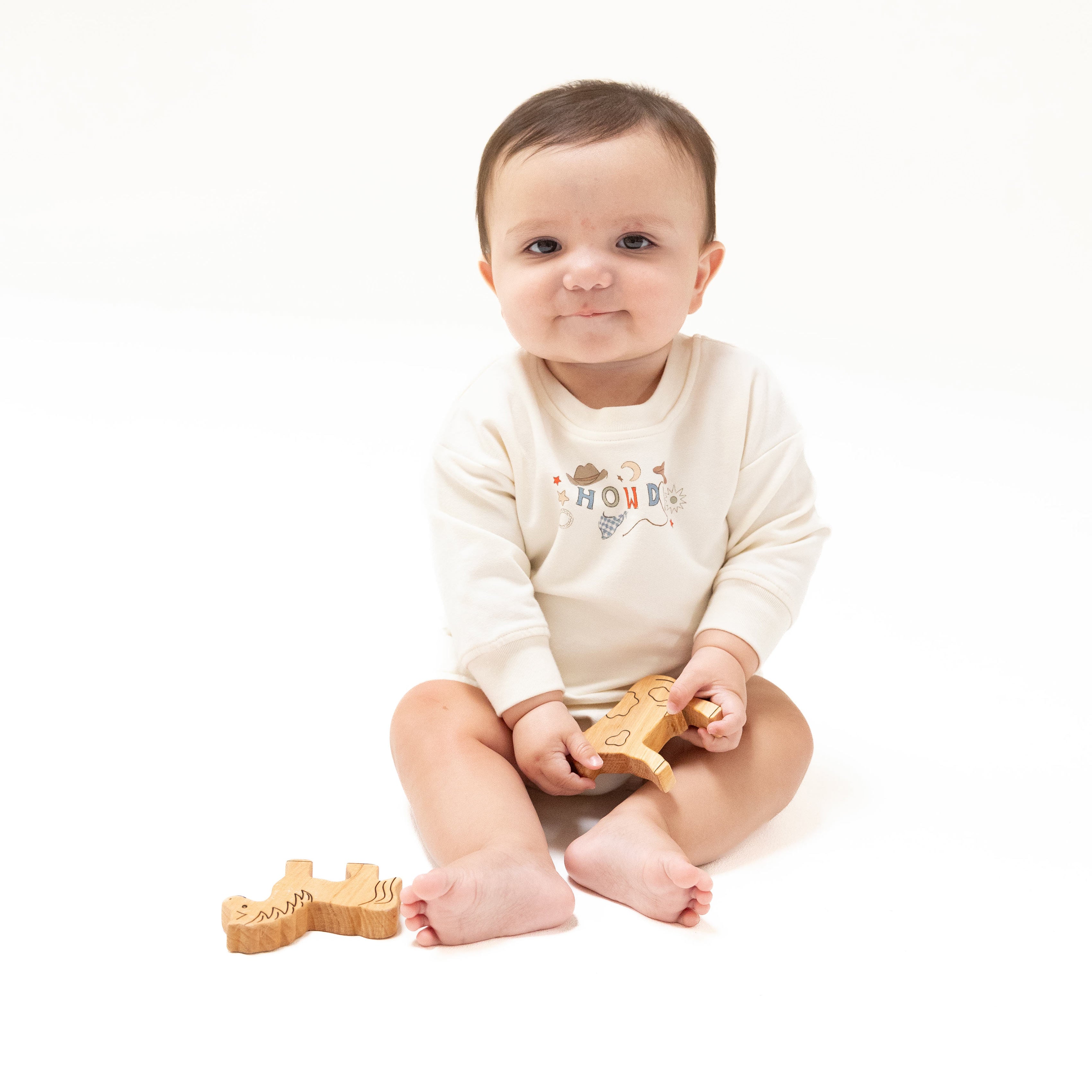 Sweatshirt Bubble With Howdy Silk Screen