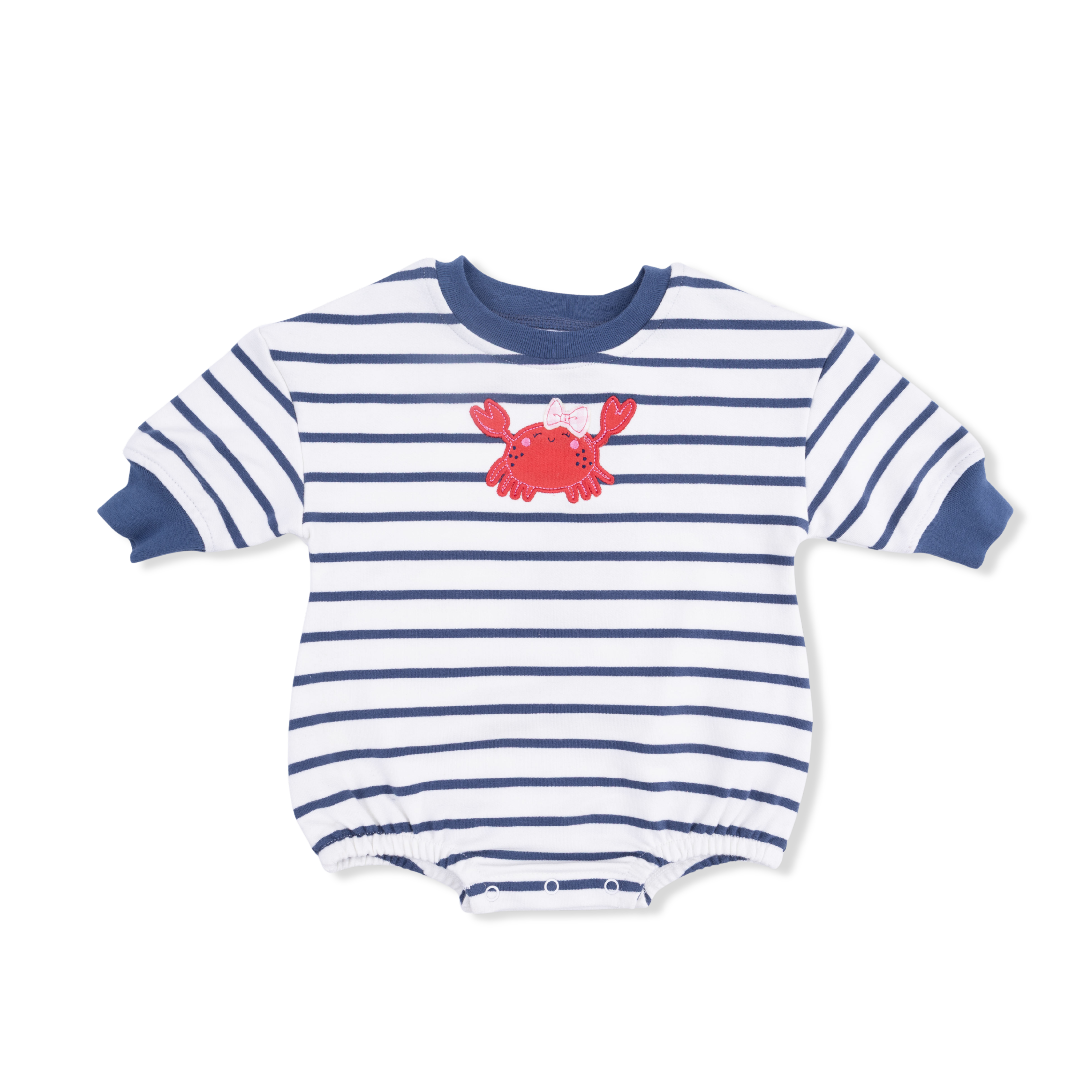 Sailor Sea Creatures Appliques - Sweatshirt Bubble Stripe