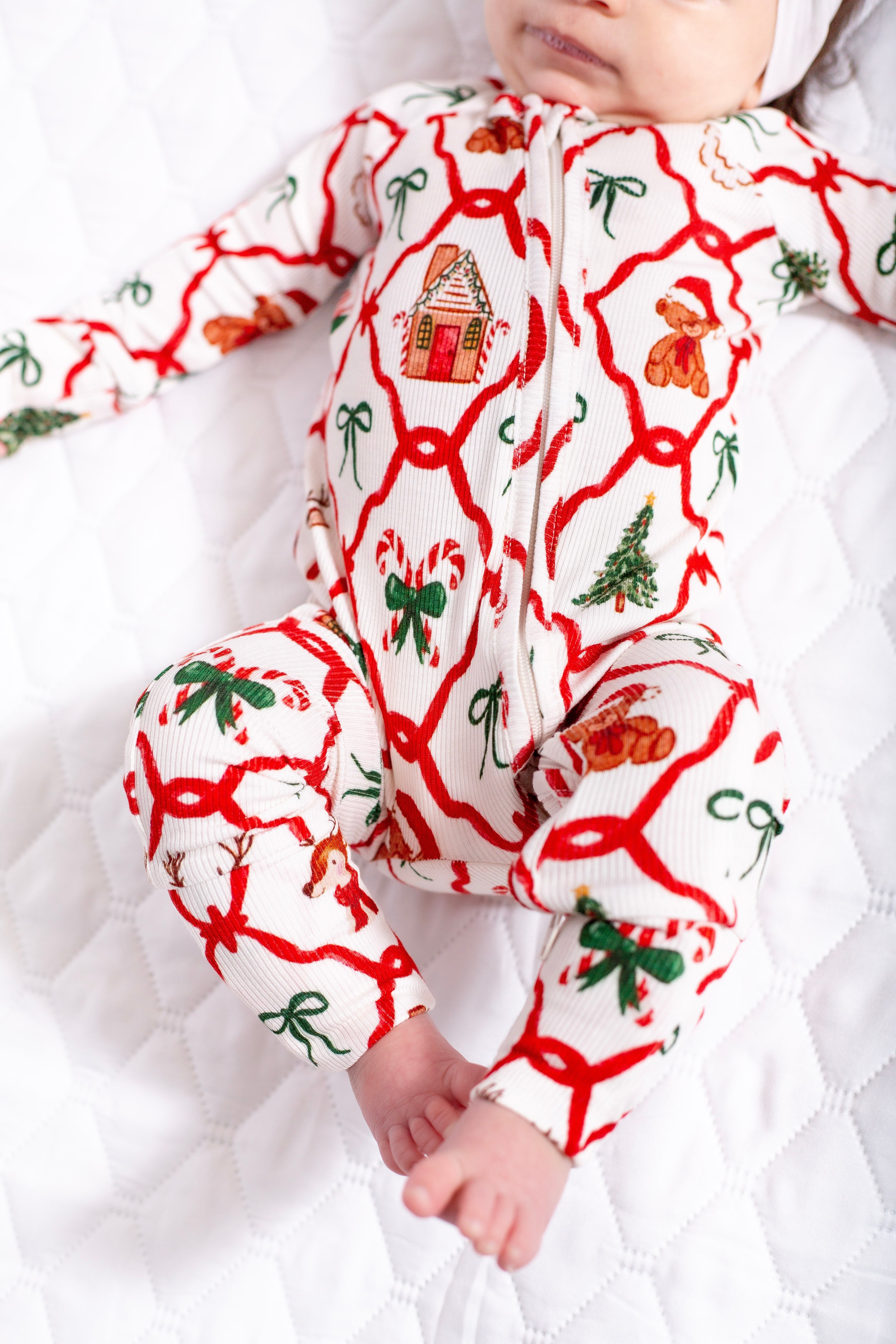 Cozy Christmas | Zip Romper
