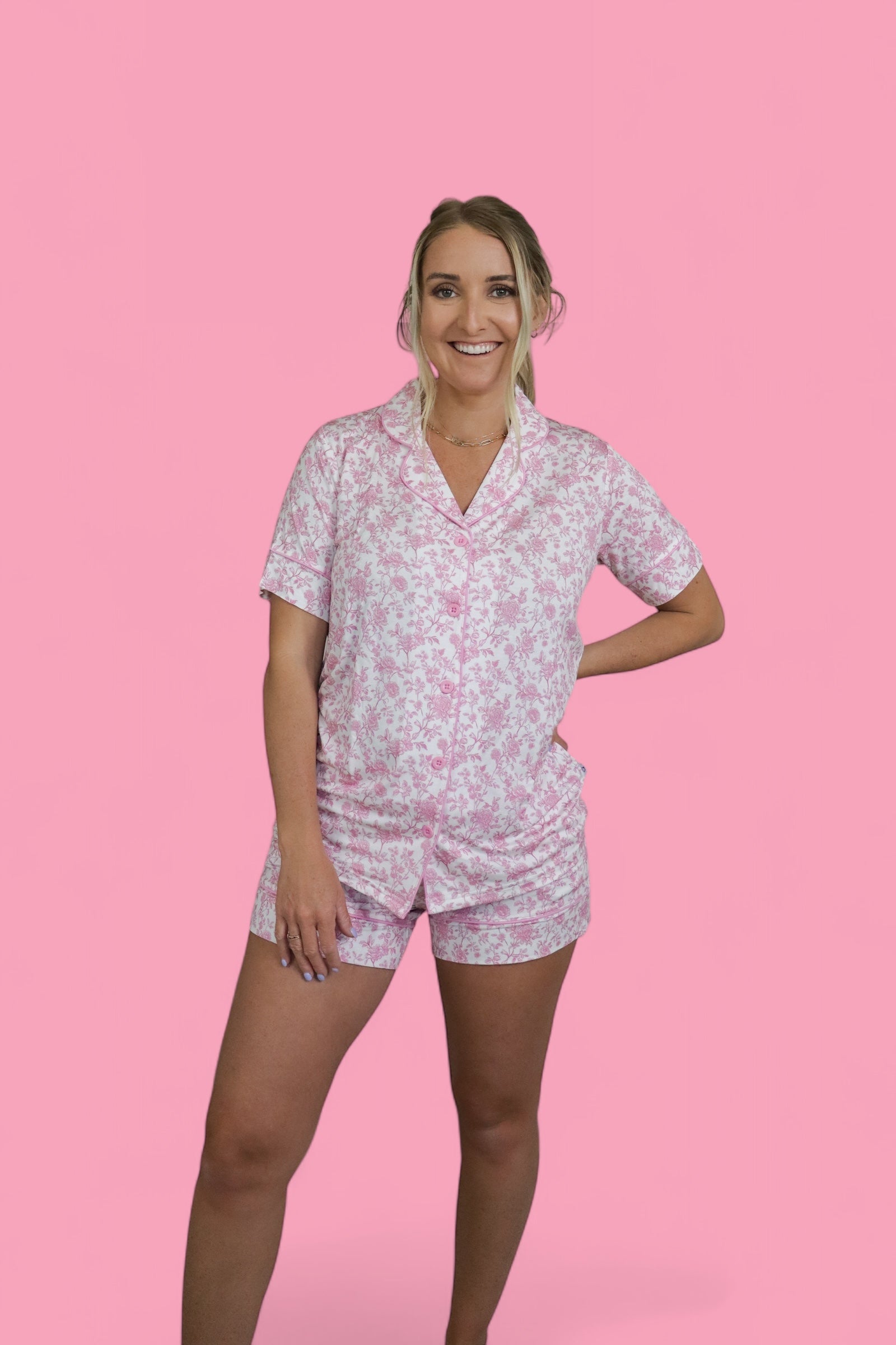 Rosewood Toile Women’s Dream Short Set