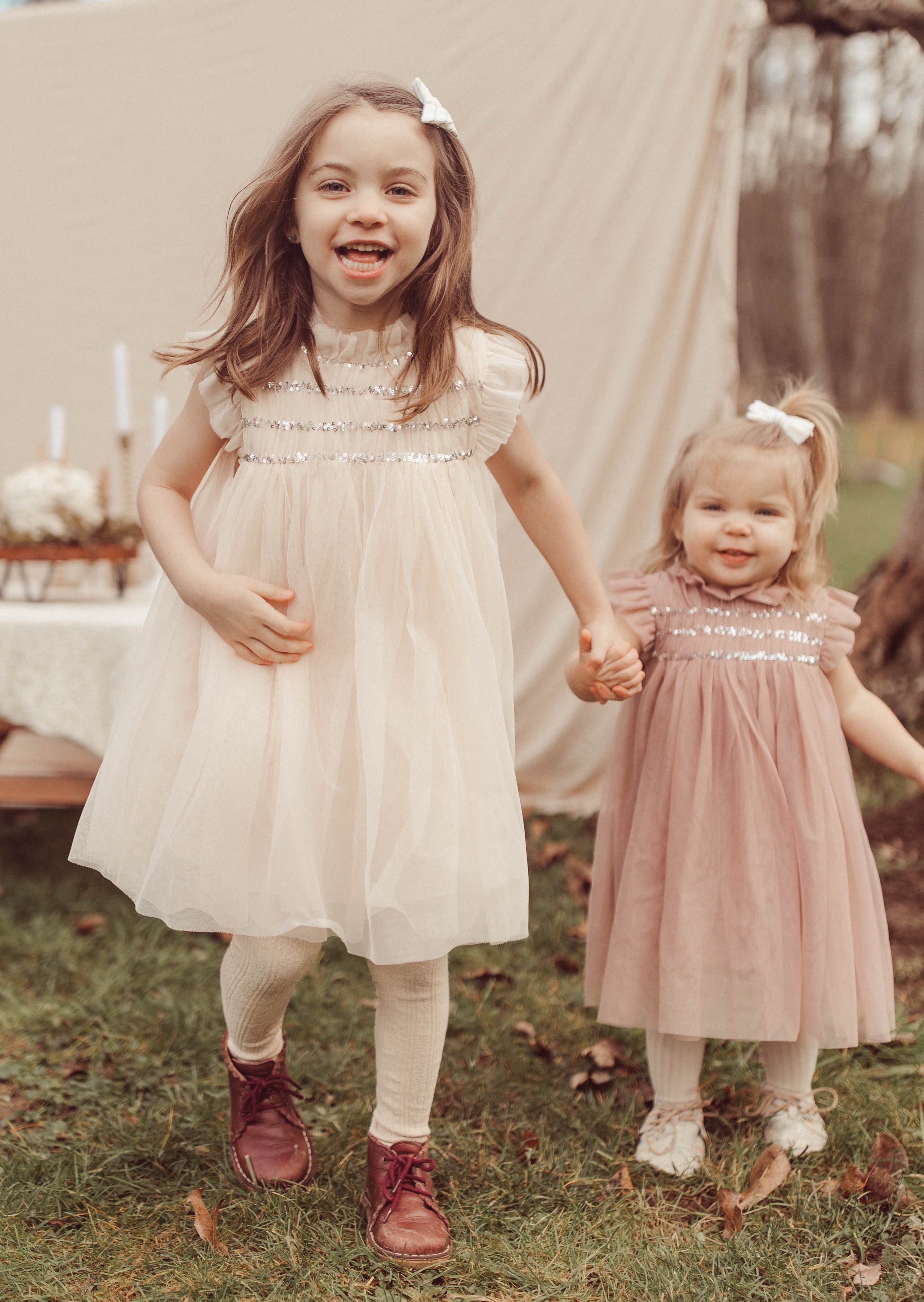Scarlett | Cotton Tulle Dress | Vintage Cream