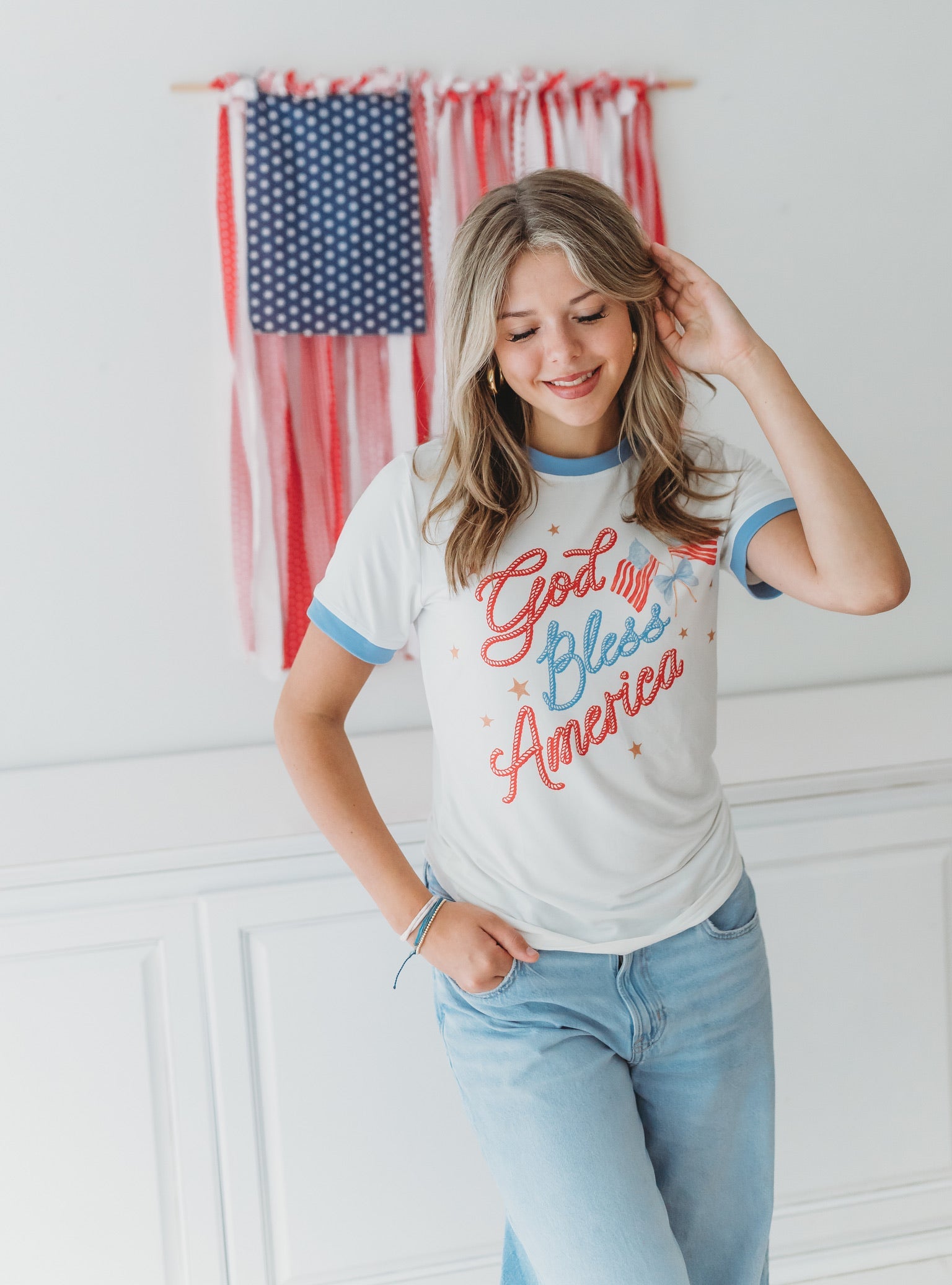 Adult T-shirt ~ God Bless America