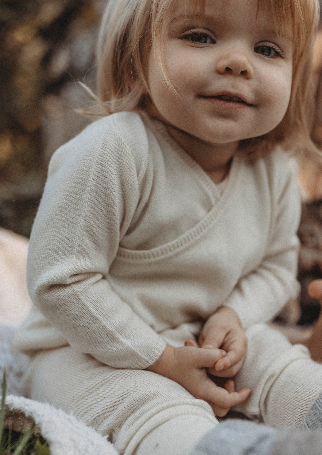 Cashmere Wrap Cardigan | Pure Beige