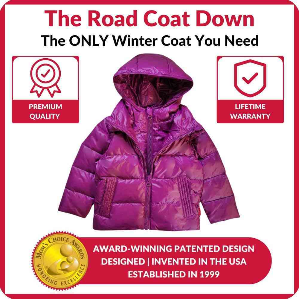 Car Seat Coat | The Road Coat Down - Plum